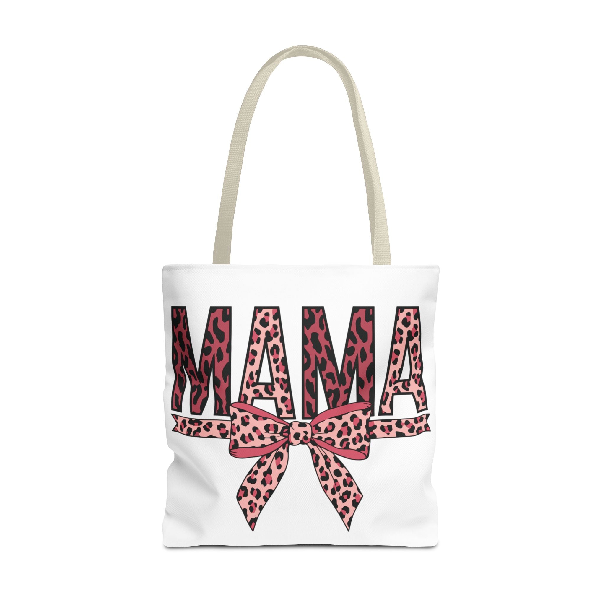 Mama Leopard Print Tote Bag — Pink Bow Mothers Day Gift