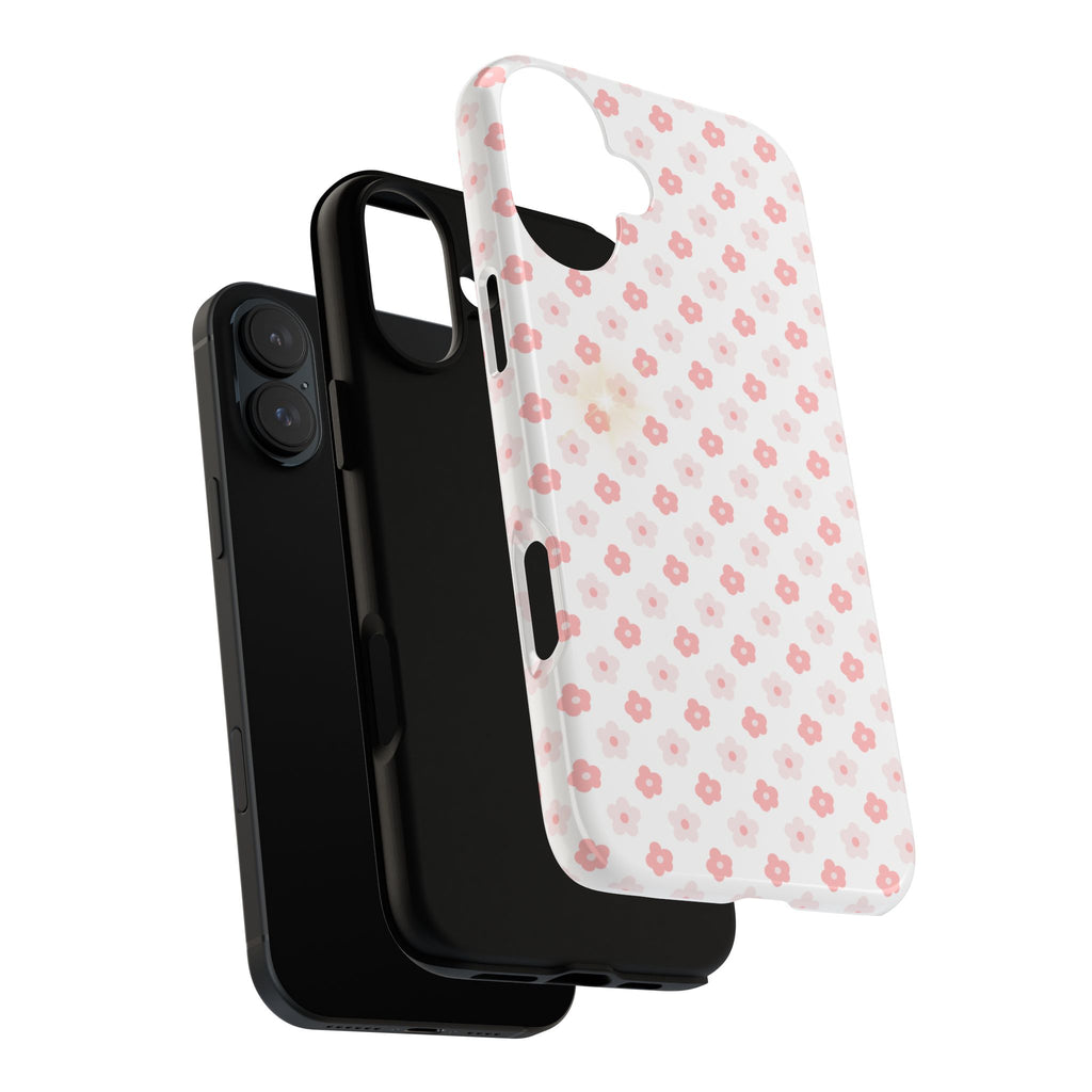 Pink Cherry Blossom Tough Phone Case — Floral Protective iPhone Cover
