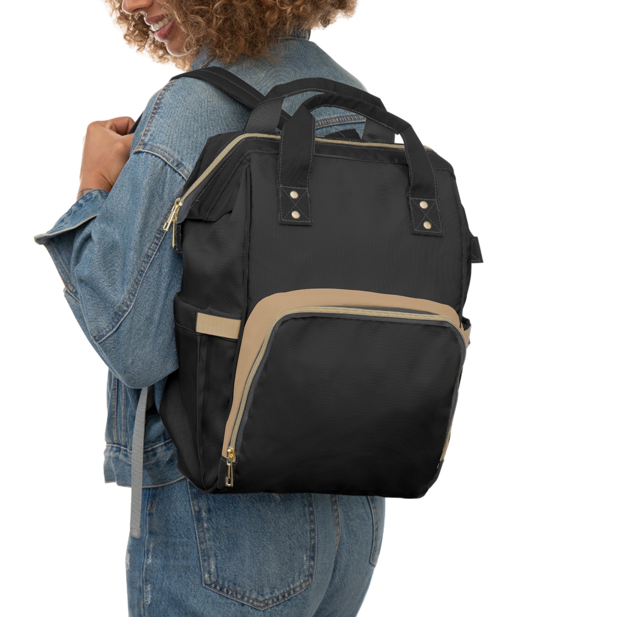 Multifunctional Diaper Backpack — Large Waterproof Baby Travel Bag with Changing Pad & Insulated Bottle Pockets