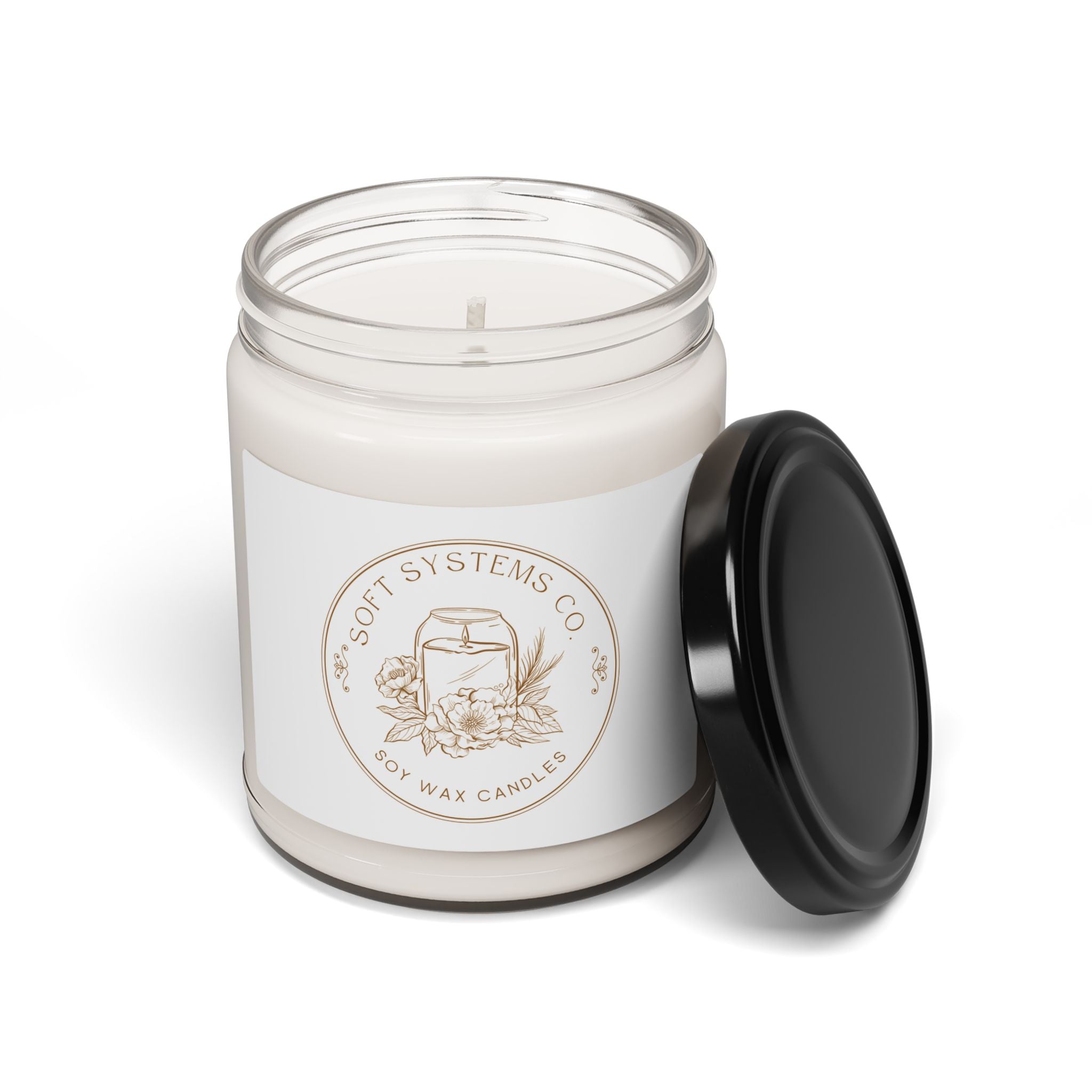 9oz Scented Soy Candle — Clean Botanical Jar Candle (Soft Systems Co.)