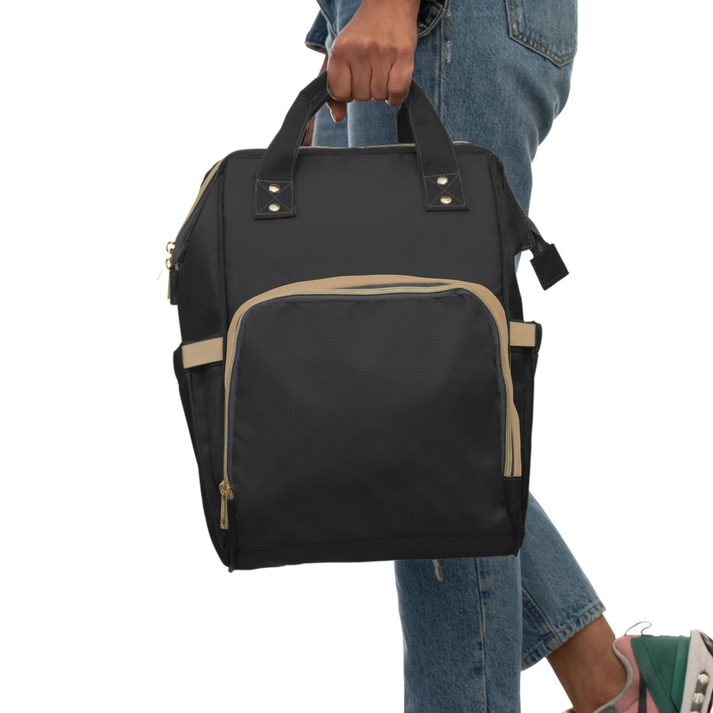 Multifunctional Diaper Backpack — Large Waterproof Baby Travel Bag with Changing Pad & Insulated Bottle Pockets