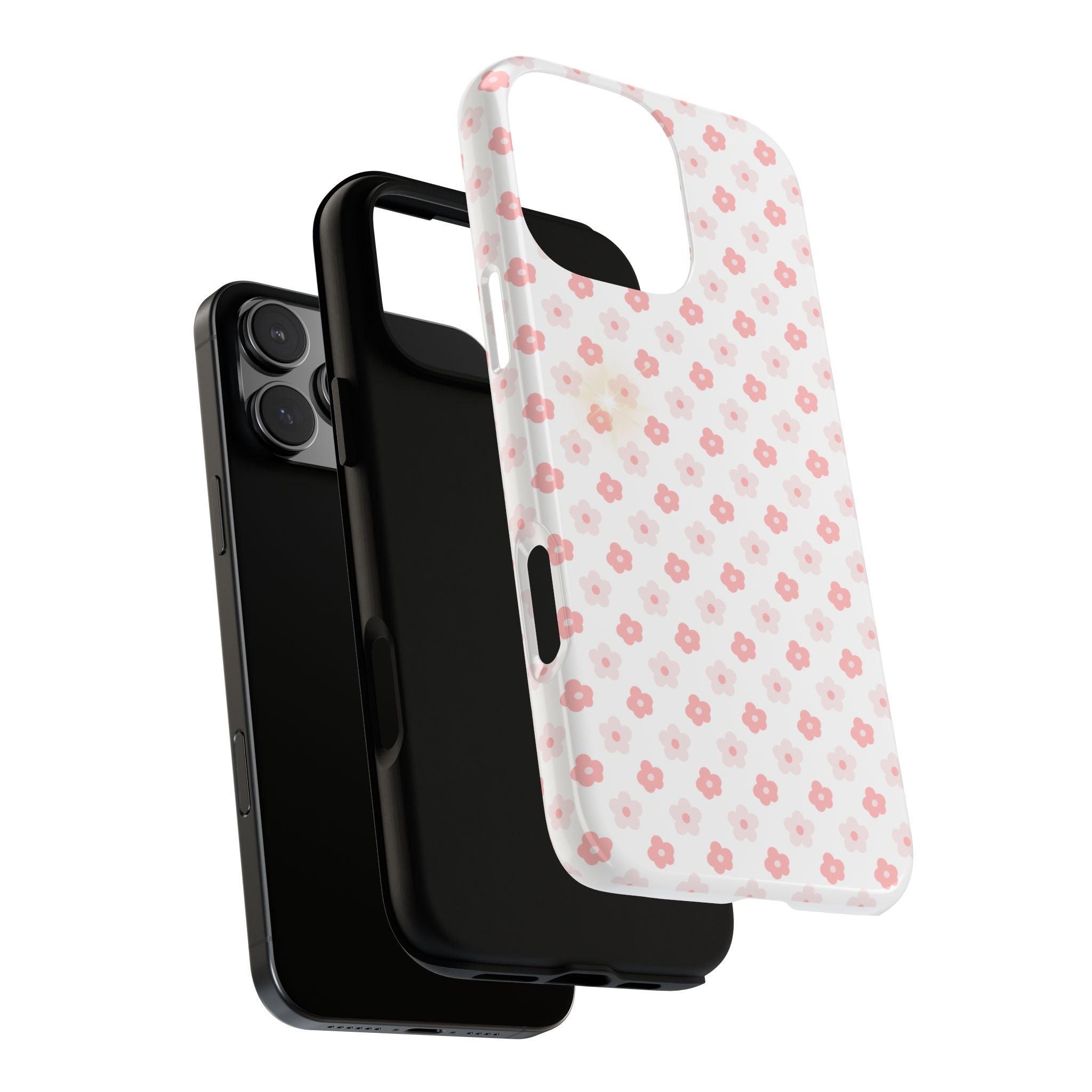 Pink Cherry Blossom Tough Phone Case — Floral Protective iPhone Cover