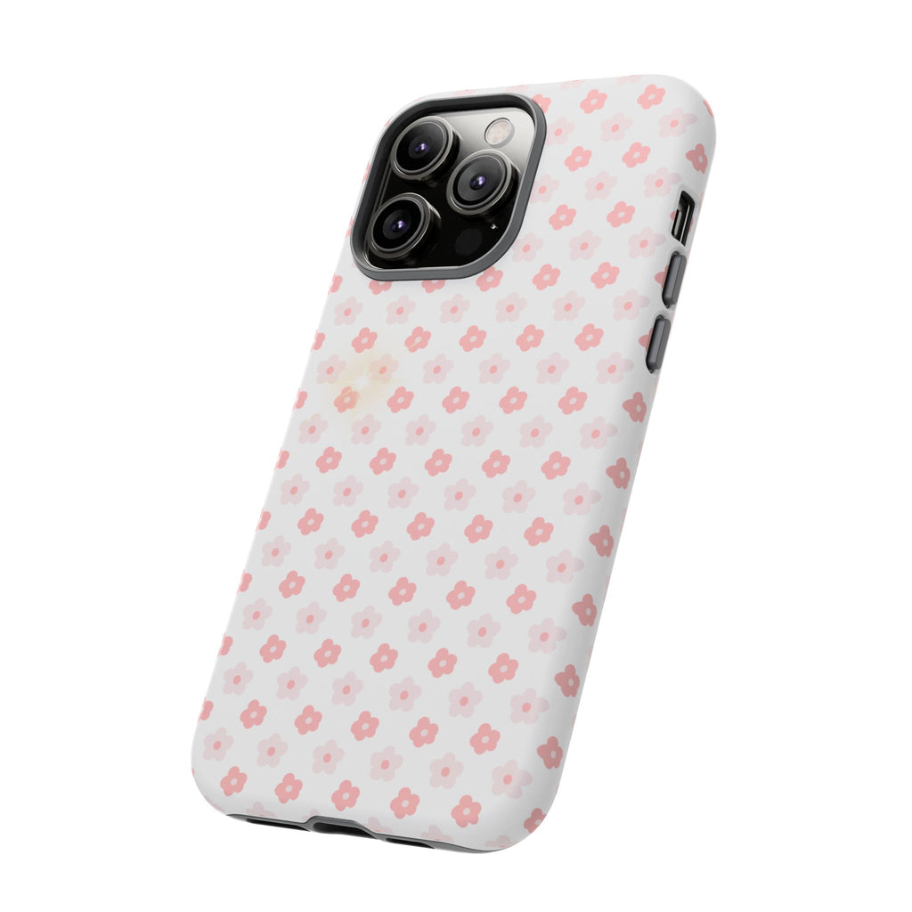 Pink Cherry Blossom Tough Phone Case — Floral Protective iPhone Cover
