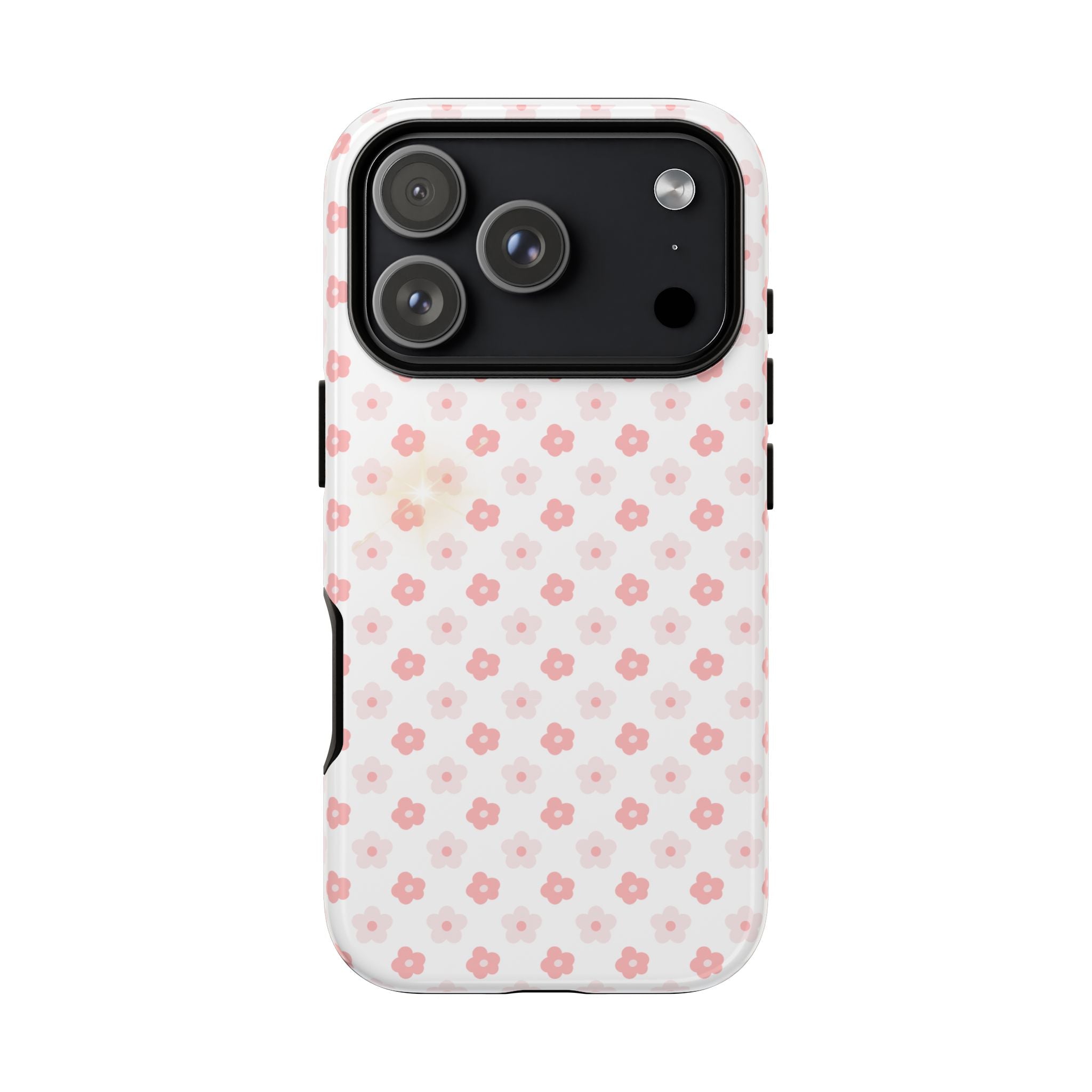 Pink Cherry Blossom Tough Phone Case — Floral Protective iPhone Cover
