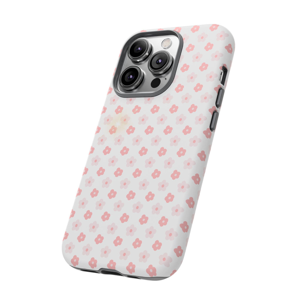 Pink Cherry Blossom Tough Phone Case — Floral Protective iPhone Cover