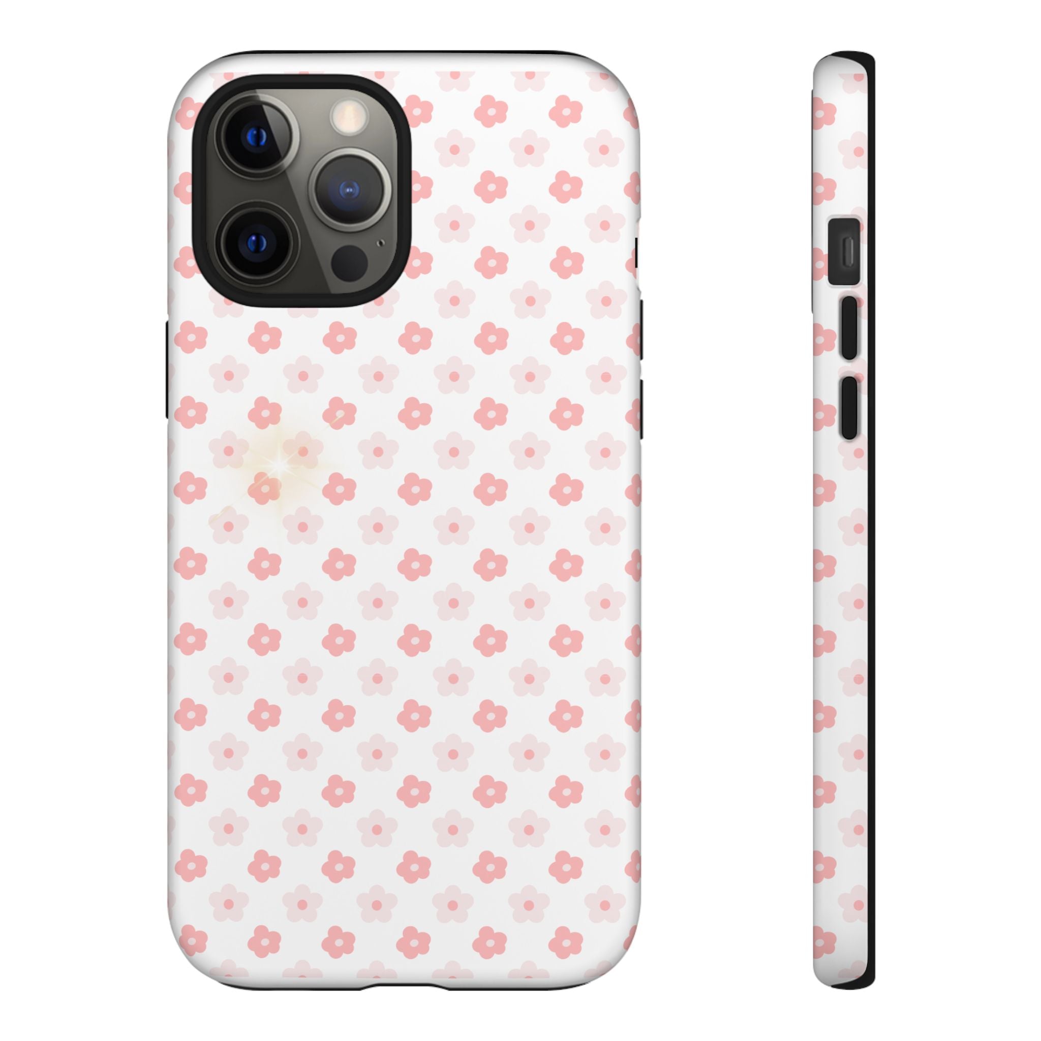 Pink Cherry Blossom Tough Phone Case — Floral Protective iPhone Cover