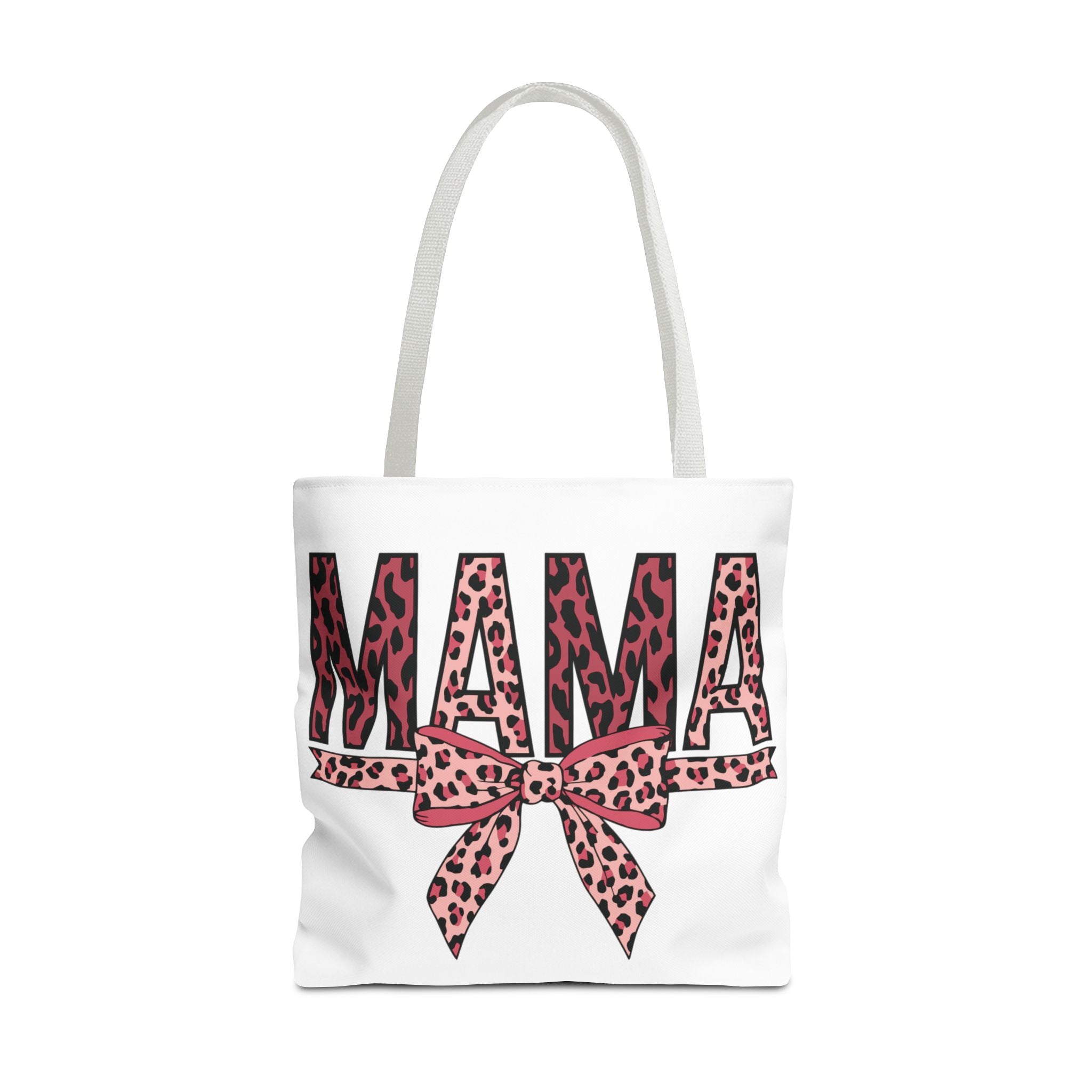 Mama Leopard Print Tote Bag — Pink Bow Mothers Day Gift