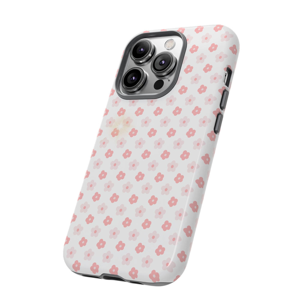Pink Cherry Blossom Tough Phone Case — Floral Protective iPhone Cover
