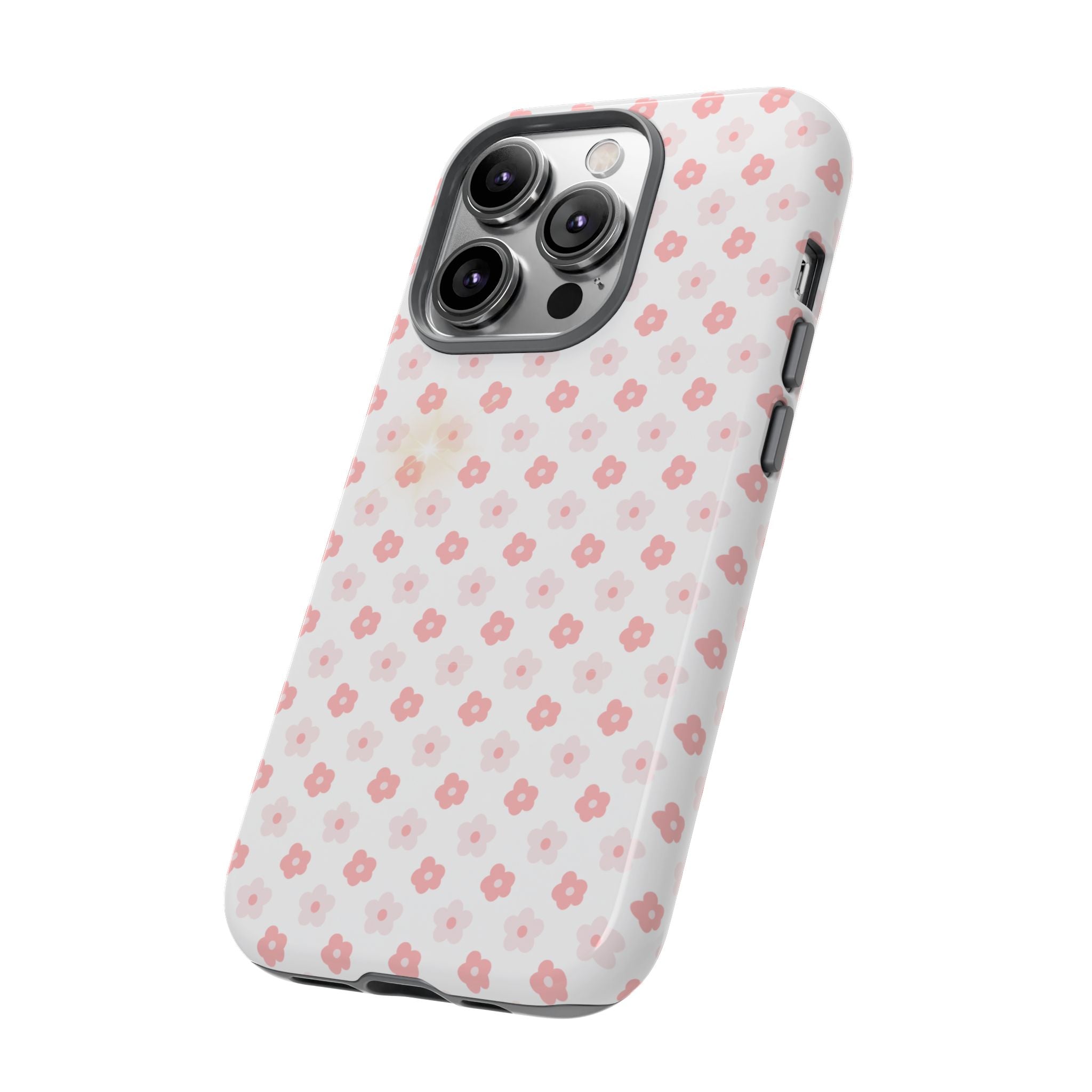 Pink Cherry Blossom Tough Phone Case — Floral Protective iPhone Cover