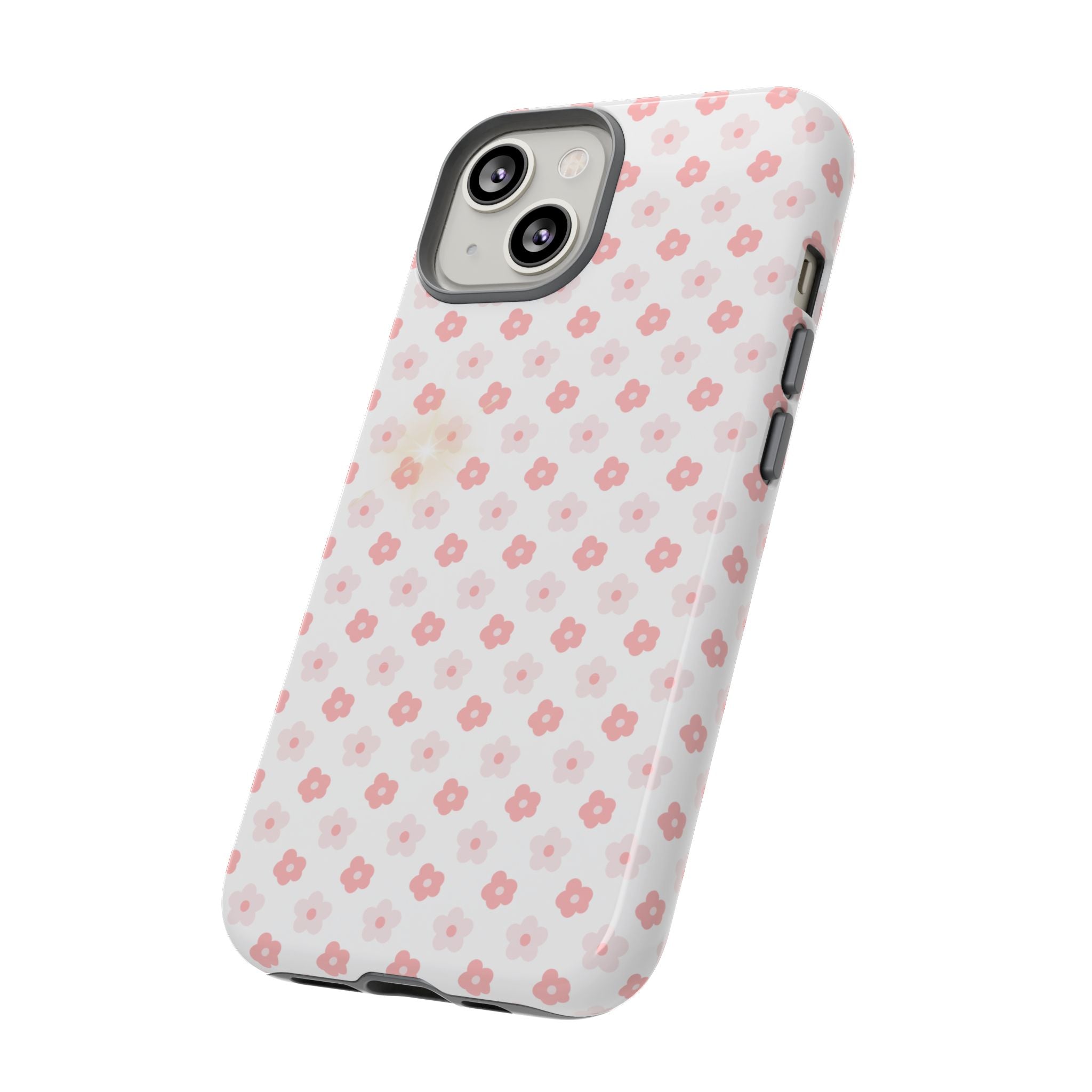 Pink Cherry Blossom Tough Phone Case — Floral Protective iPhone Cover