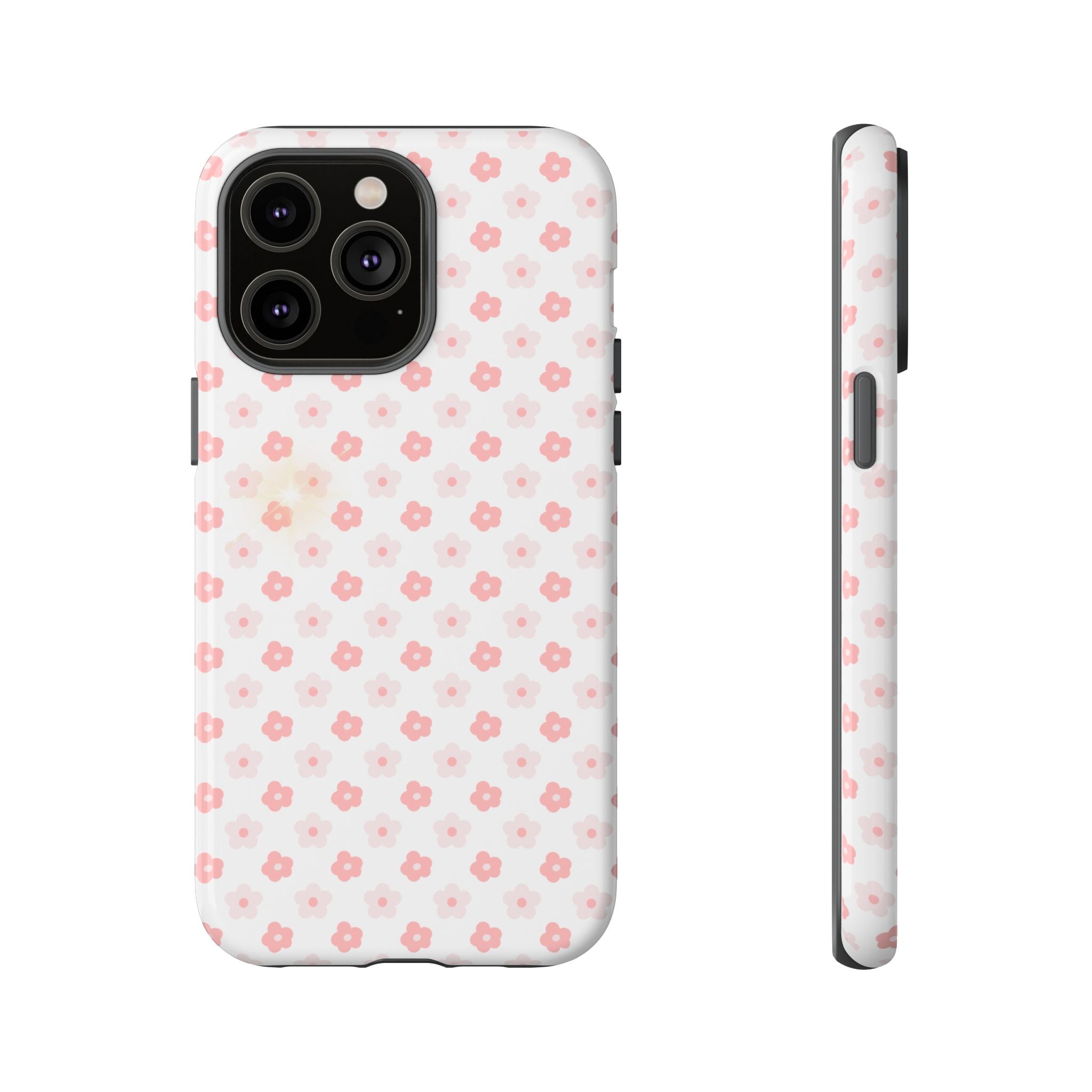 Pink Cherry Blossom Tough Phone Case — Floral Protective iPhone Cover