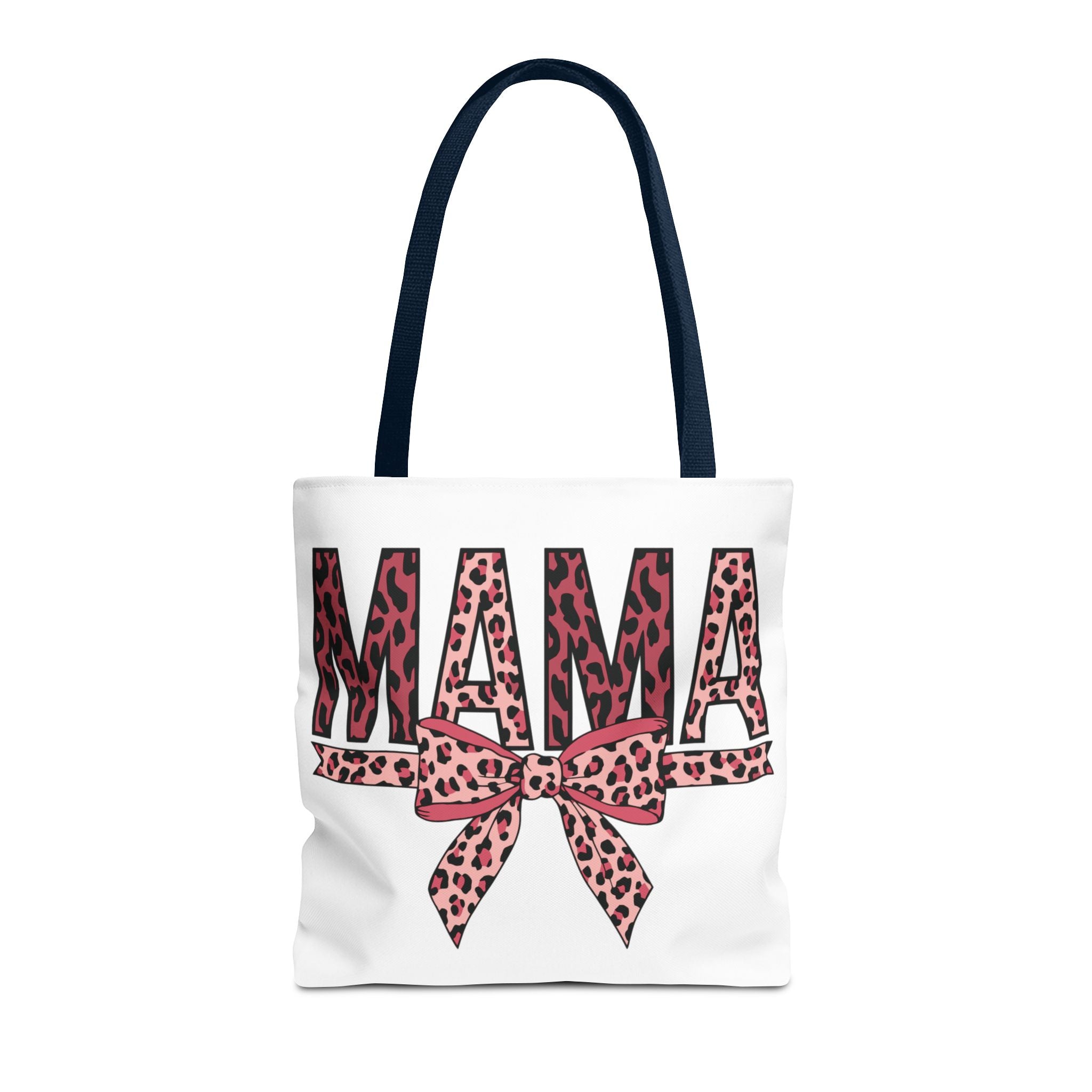 Mama Leopard Print Tote Bag — Pink Bow Mothers Day Gift