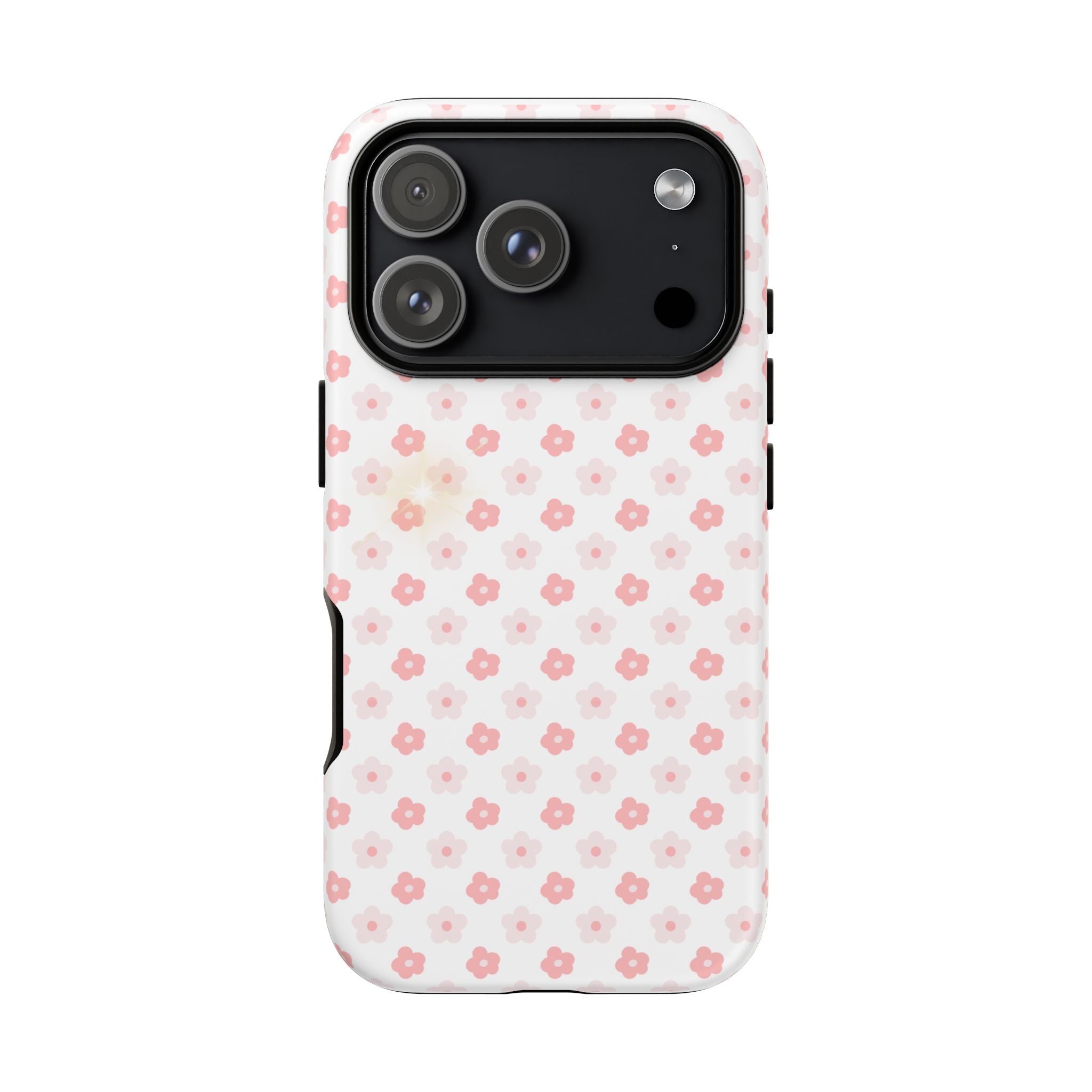 Pink Cherry Blossom Tough Phone Case — Floral Protective iPhone Cover