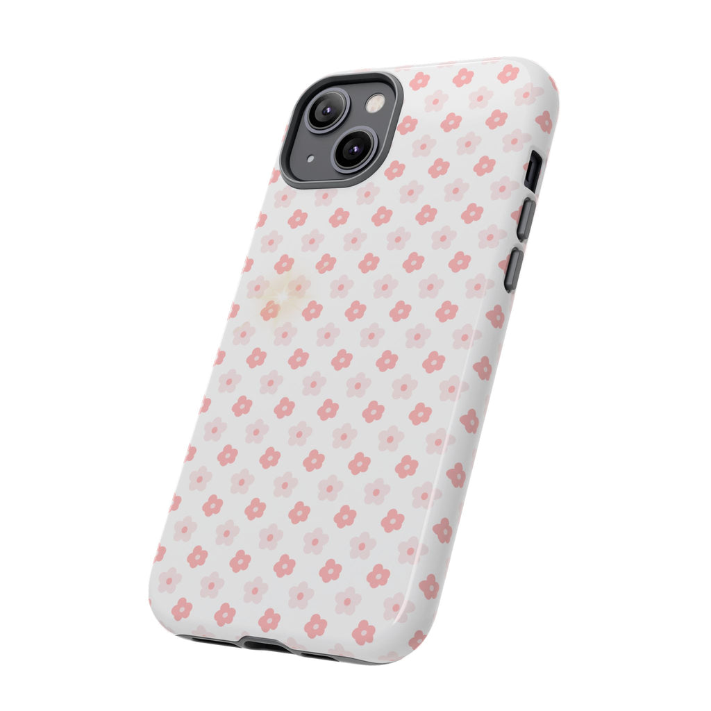 Pink Cherry Blossom Tough Phone Case — Floral Protective iPhone Cover