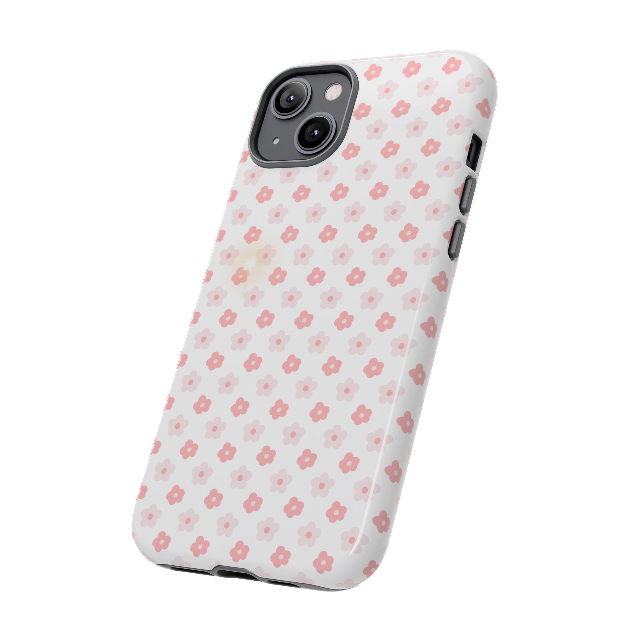 Pink Cherry Blossom Tough Phone Case — Floral Protective iPhone Cover