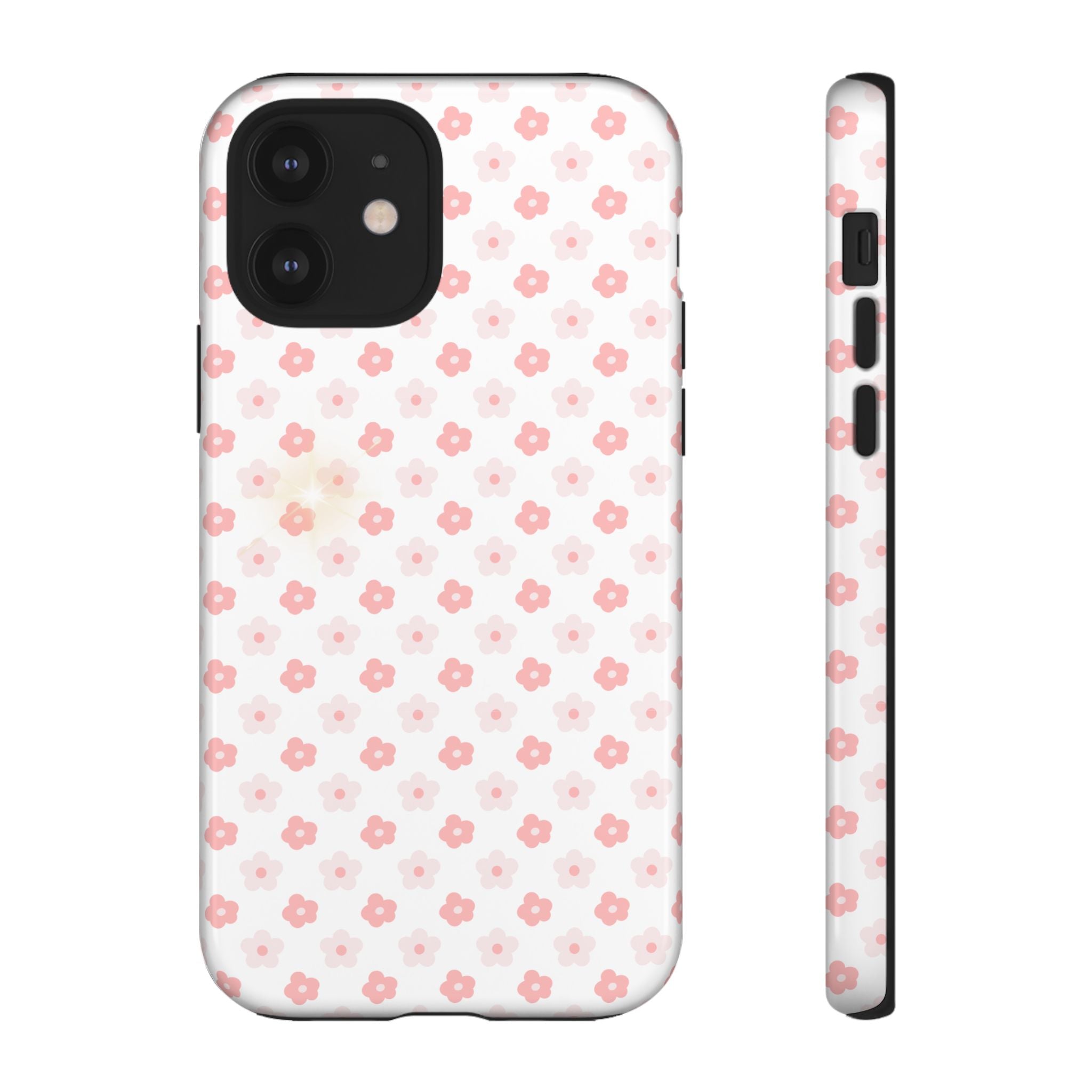 Pink Cherry Blossom Tough Phone Case — Floral Protective iPhone Cover