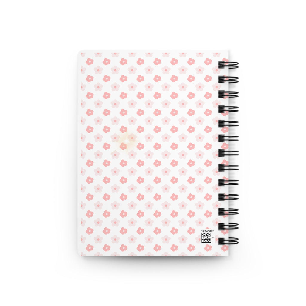 Calm & Capable Spiral Journal — Floral Affirmation Notebook for Mindfulness & Mental Wellness