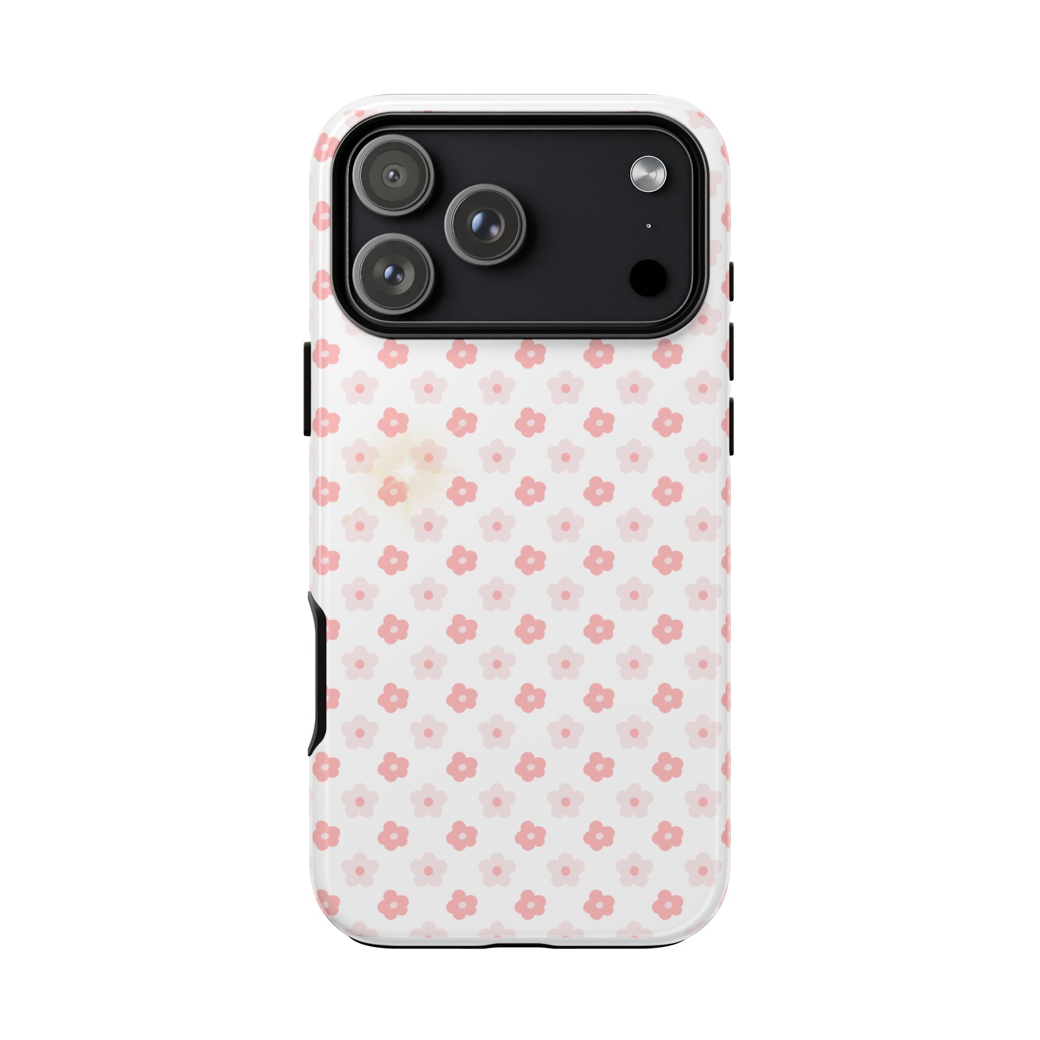 Pink Cherry Blossom Tough Phone Case — Floral Protective iPhone Cover