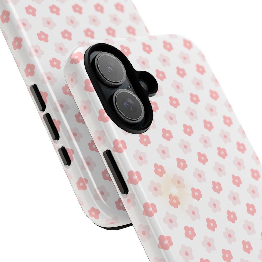 Pink Cherry Blossom Tough Phone Case — Floral Protective iPhone Cover