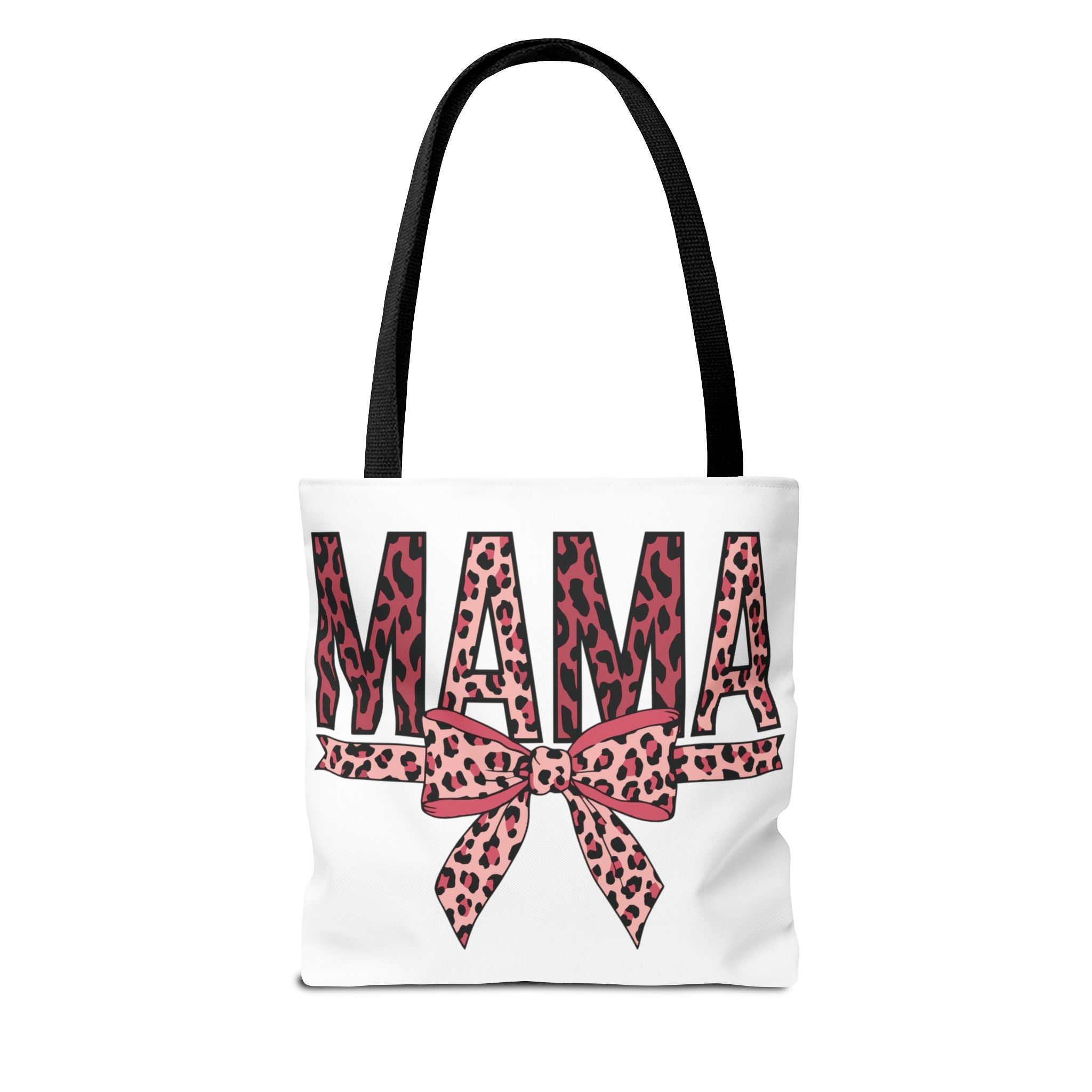 Mama Leopard Print Tote Bag — Pink Bow Mothers Day Gift