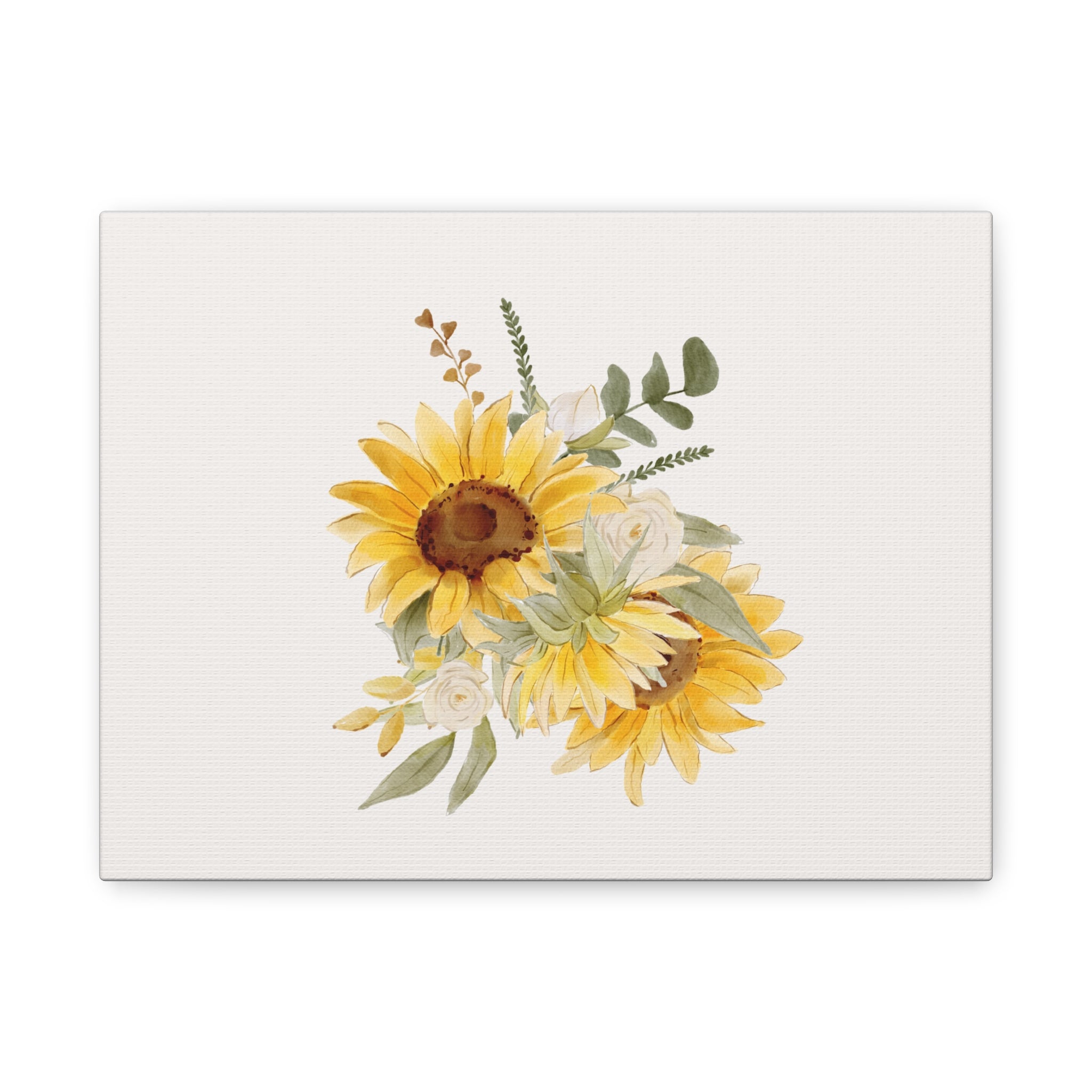 Sunflower Bouquet Canvas Wall Art — Matte Stretched Canvas