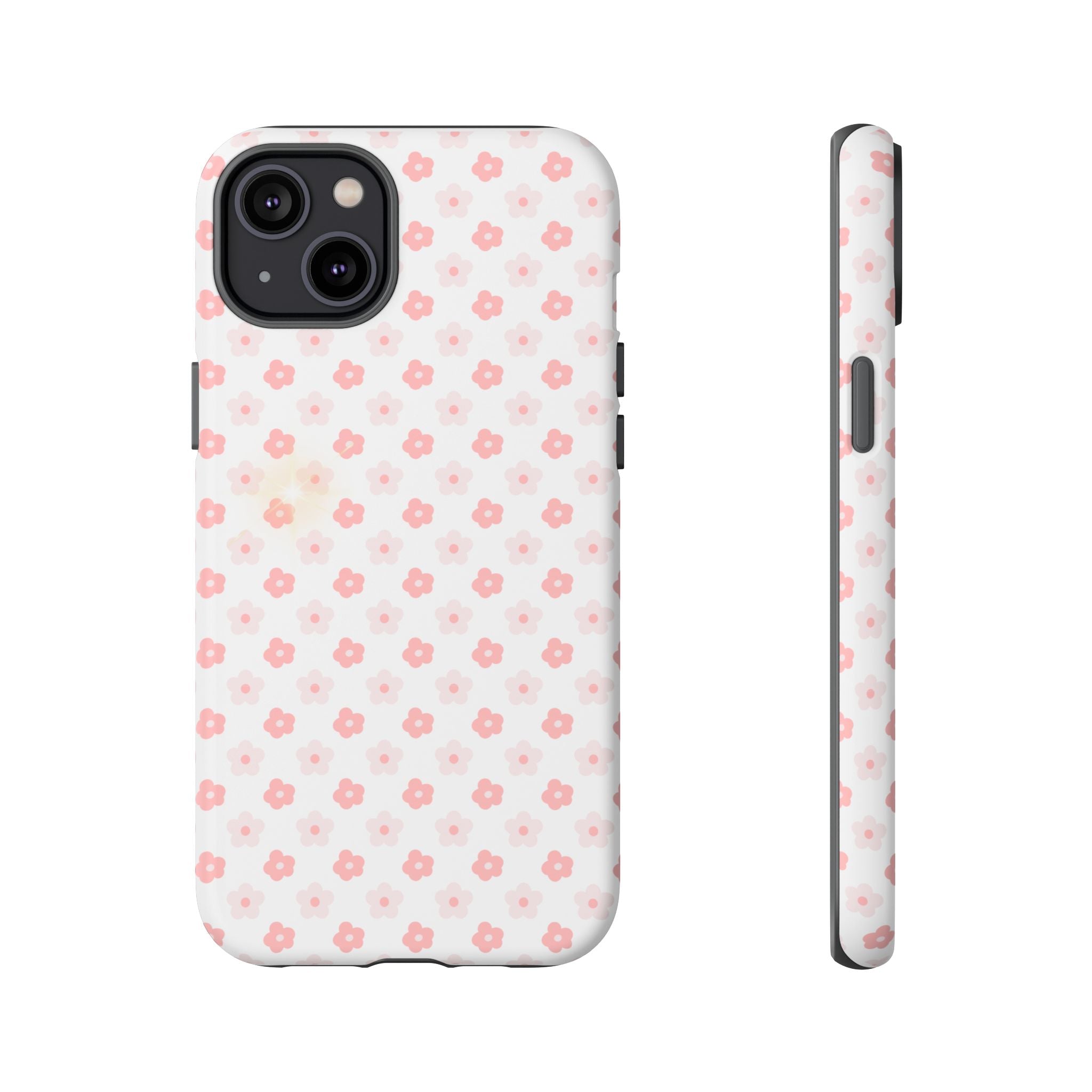 Pink Cherry Blossom Tough Phone Case — Floral Protective iPhone Cover
