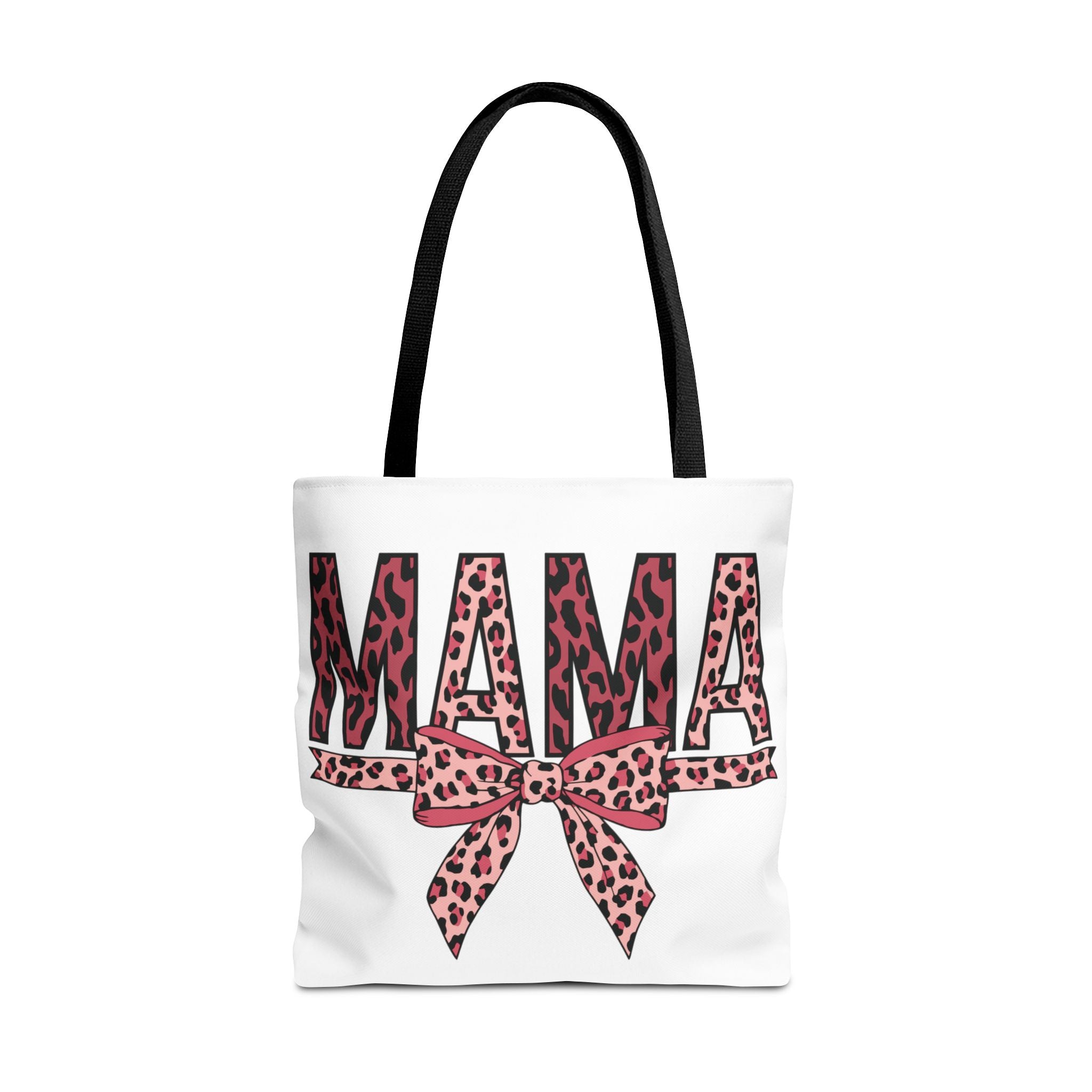 Mama Leopard Print Tote Bag — Pink Bow Mothers Day Gift