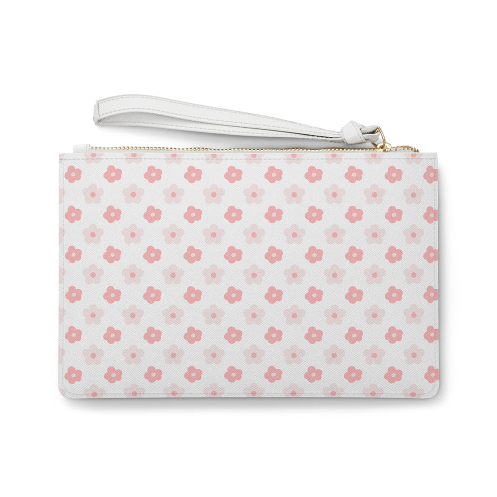 Calm & Capable Floral Clutch Bag – Pink Daisy Wristlet