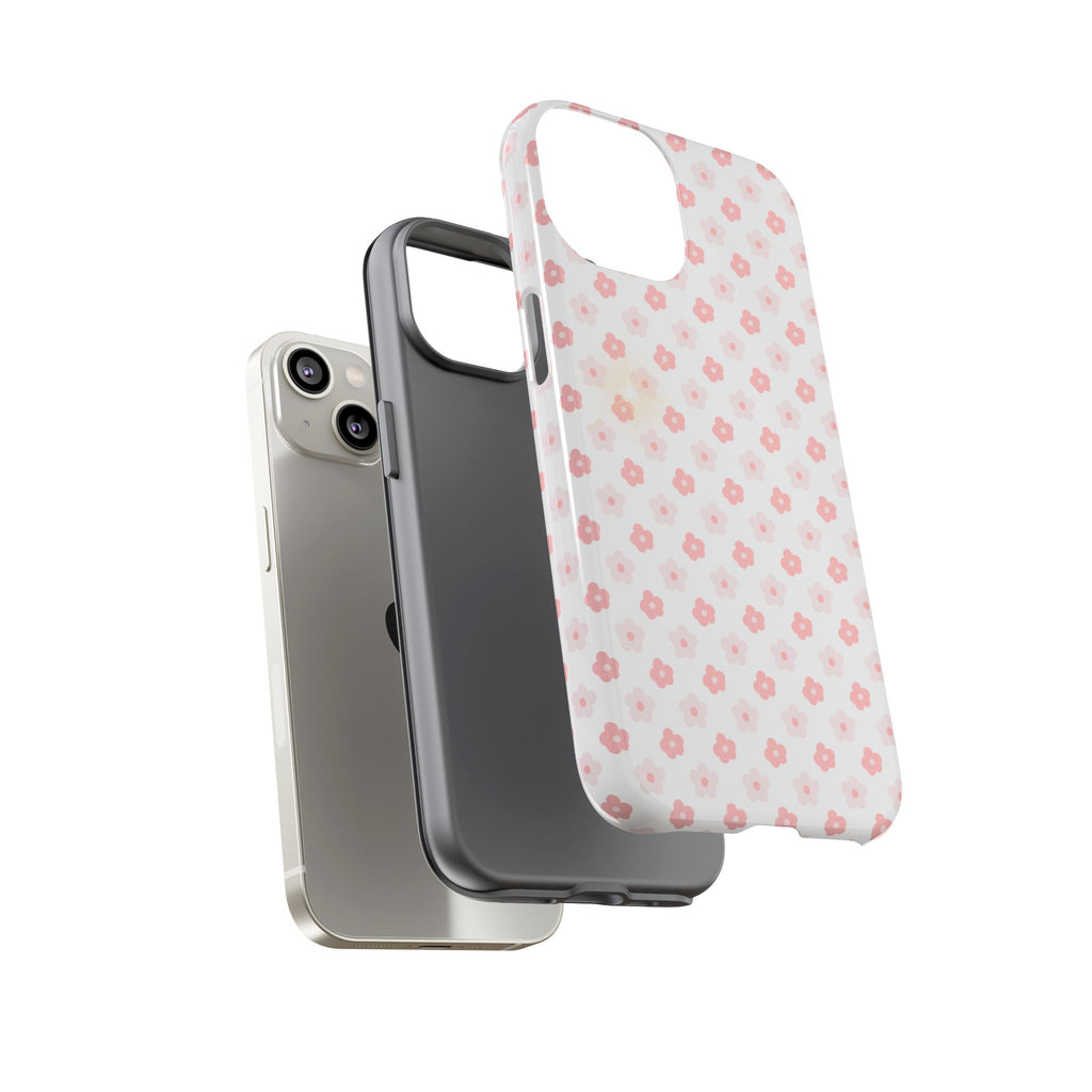 Pink Cherry Blossom Tough Phone Case — Floral Protective iPhone Cover