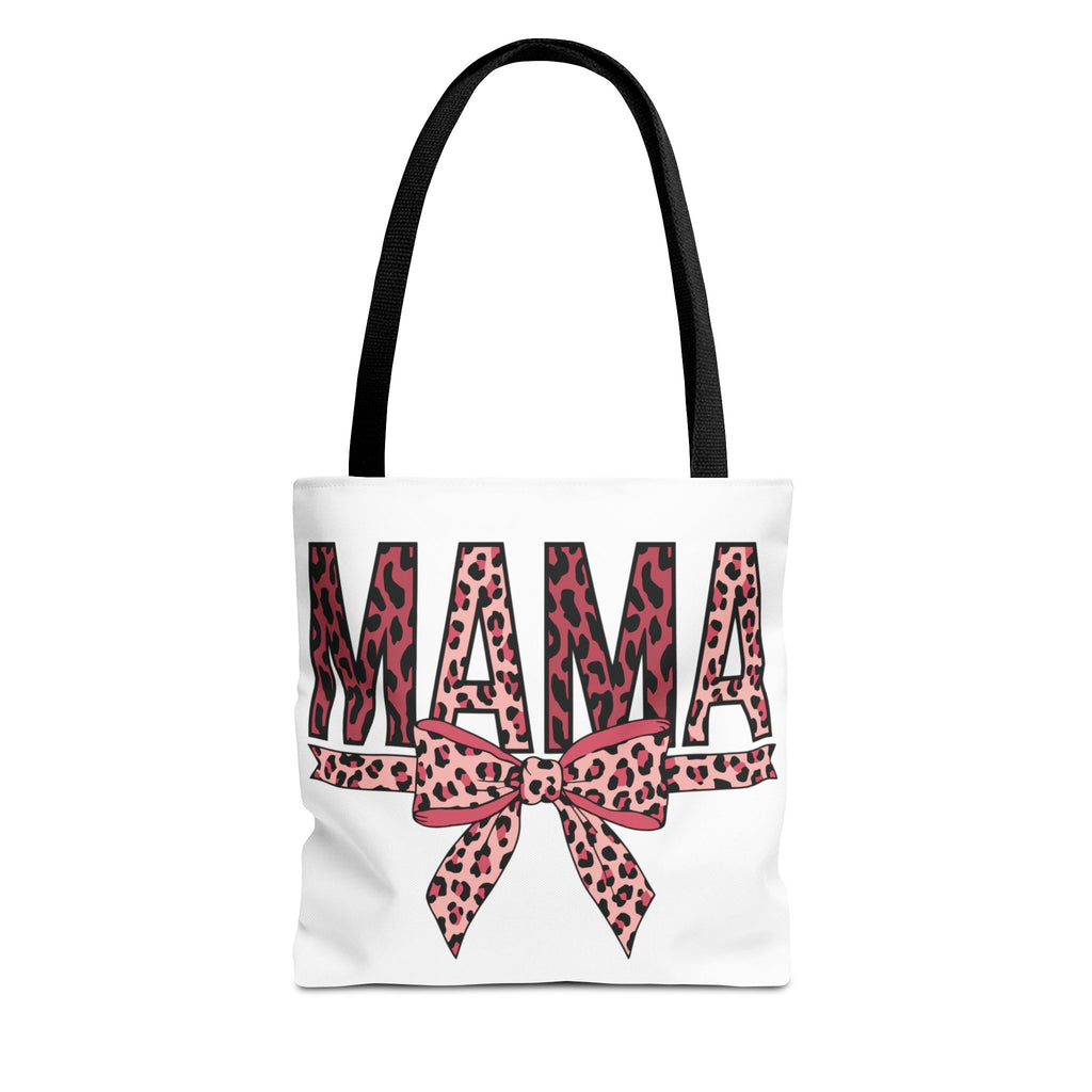 Mama Leopard Print Tote Bag — Pink Bow Mothers Day Gift