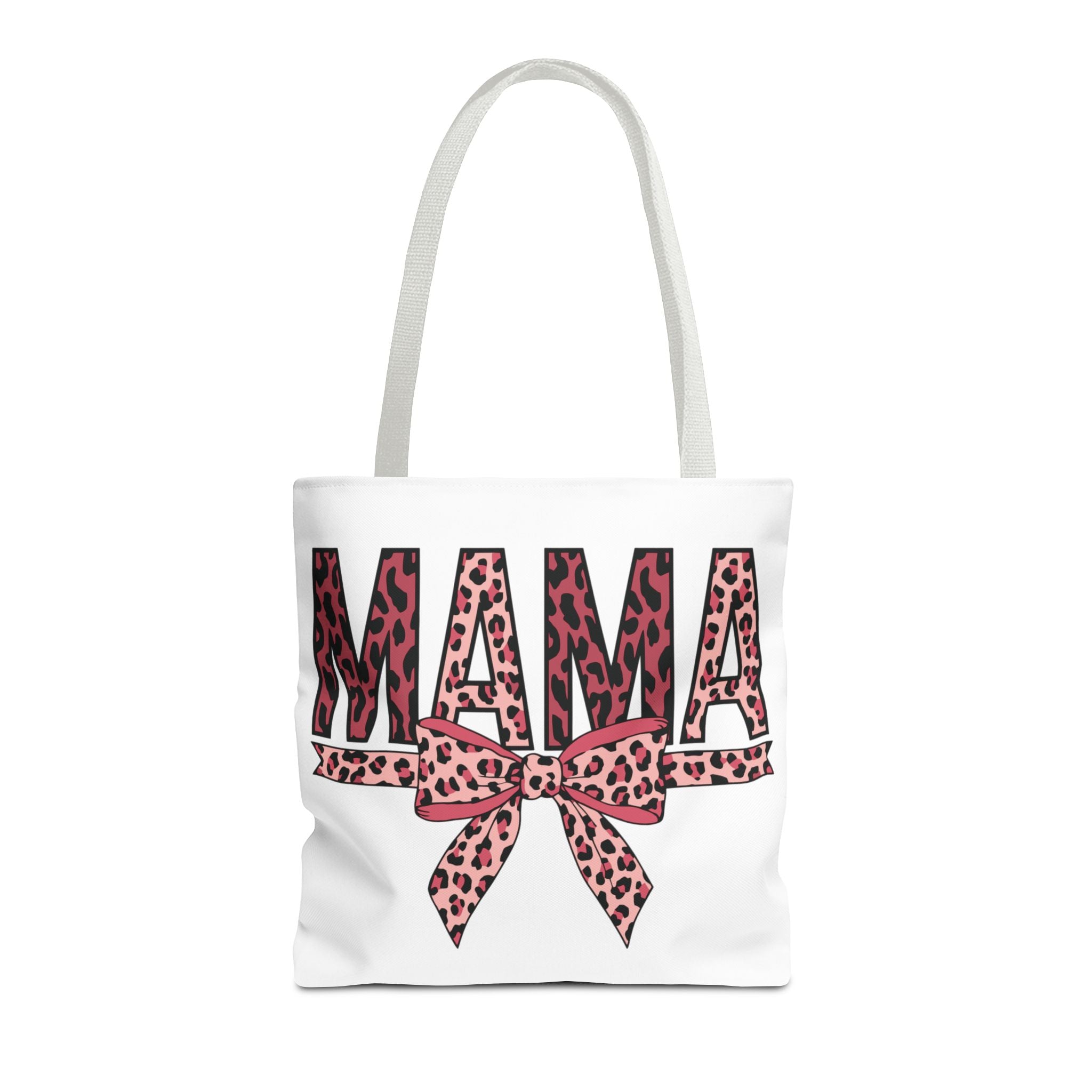 Mama Leopard Print Tote Bag — Pink Bow Mothers Day Gift