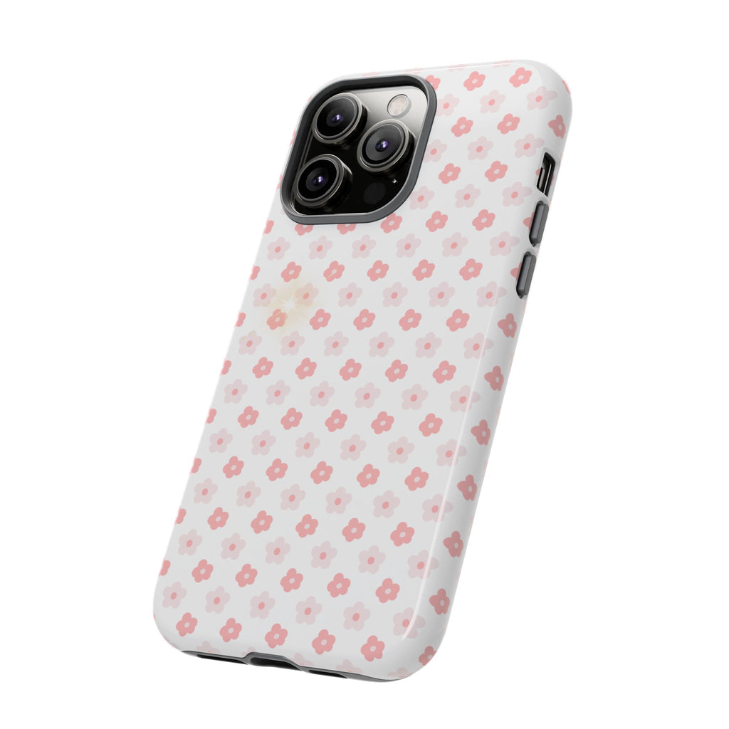 Pink Cherry Blossom Tough Phone Case — Floral Protective iPhone Cover
