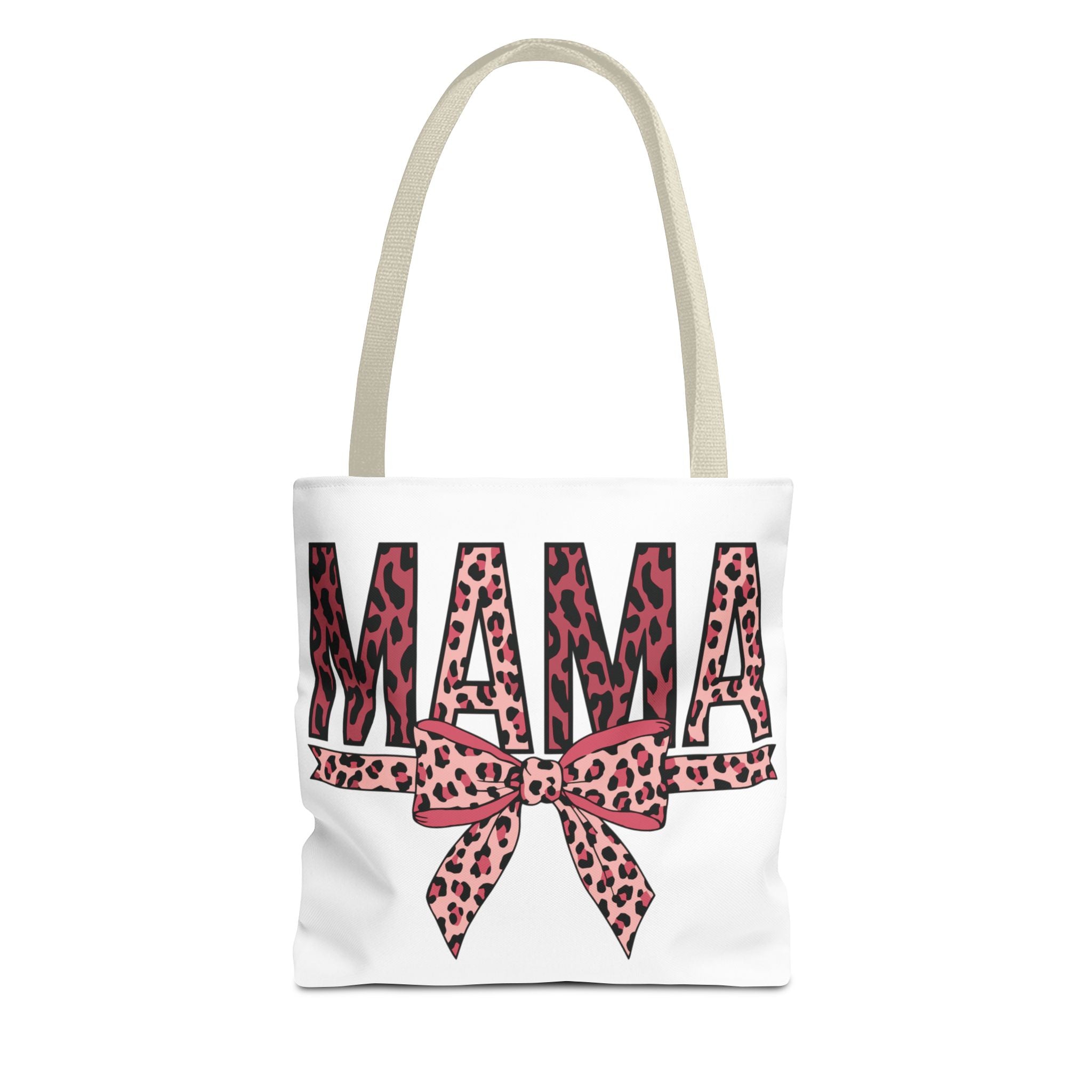 Mama Leopard Print Tote Bag — Pink Bow Mothers Day Gift