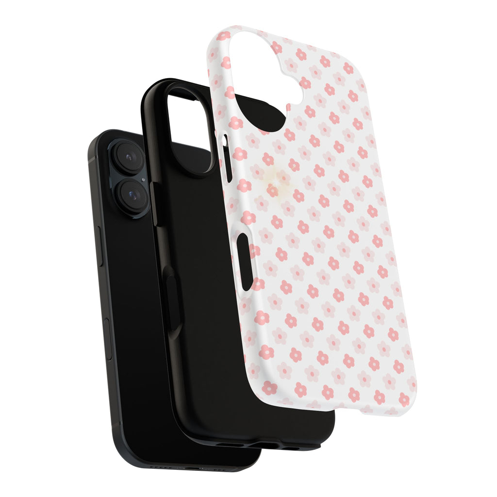 Pink Cherry Blossom Tough Phone Case — Floral Protective iPhone Cover