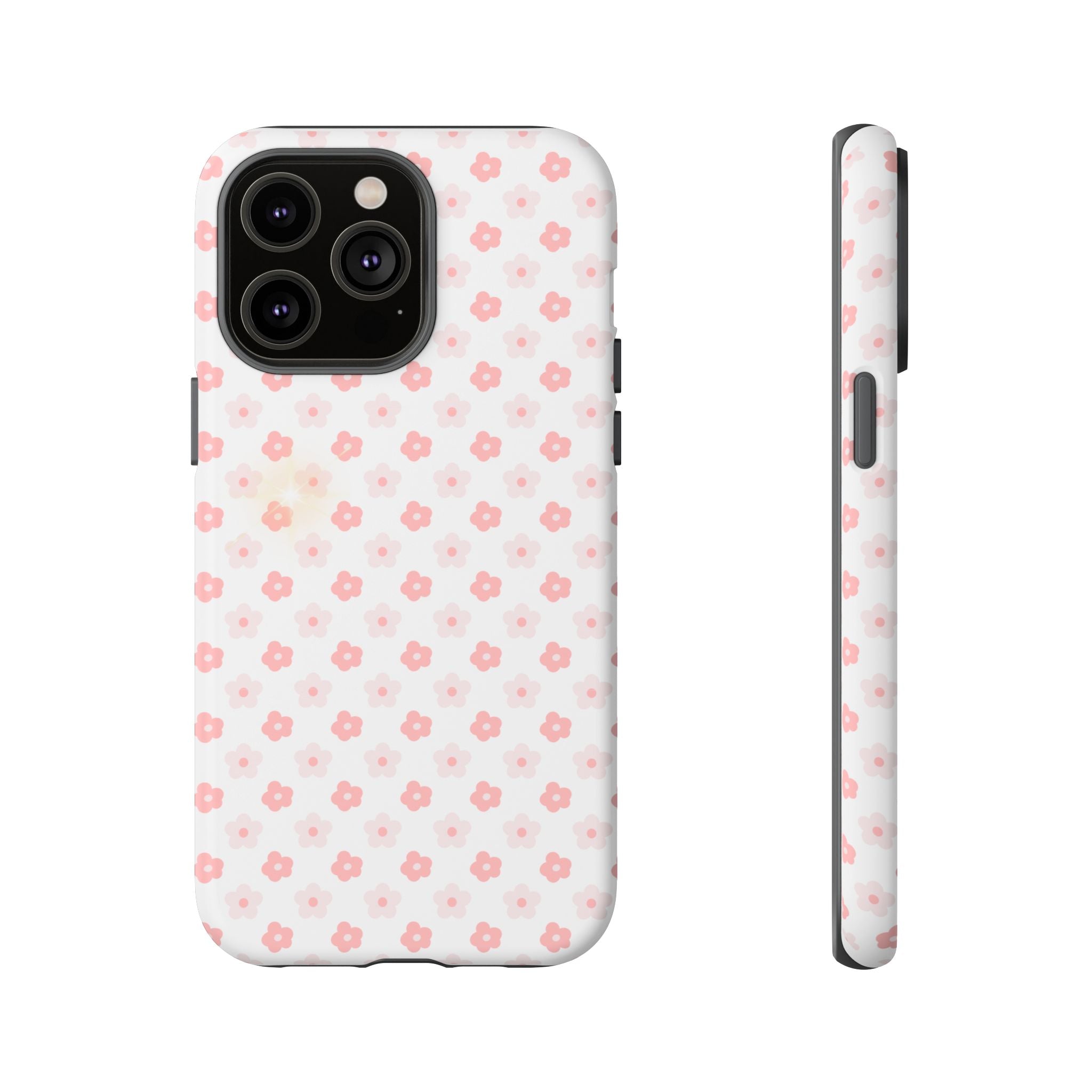 Pink Cherry Blossom Tough Phone Case — Floral Protective iPhone Cover