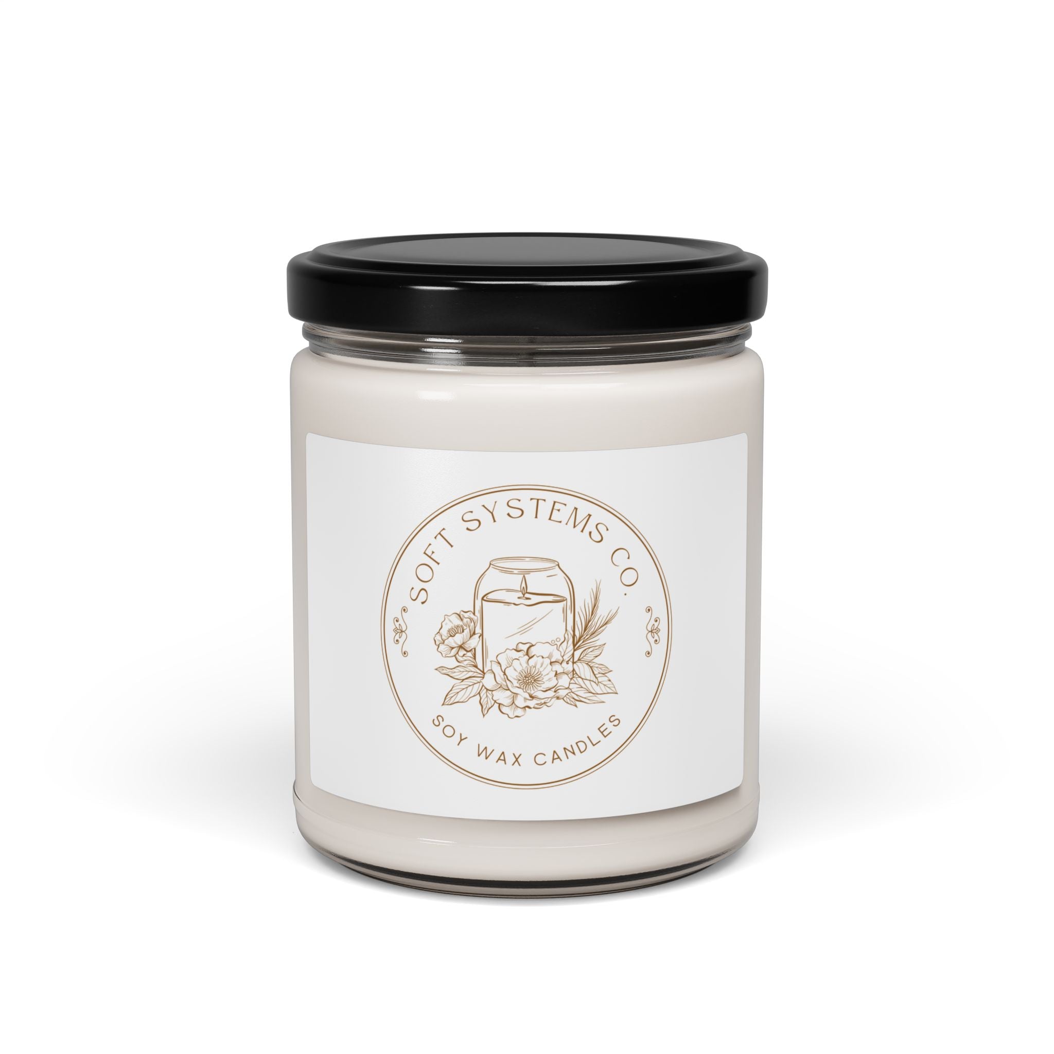 9oz Scented Soy Candle — Clean Botanical Jar Candle (Soft Systems Co.)