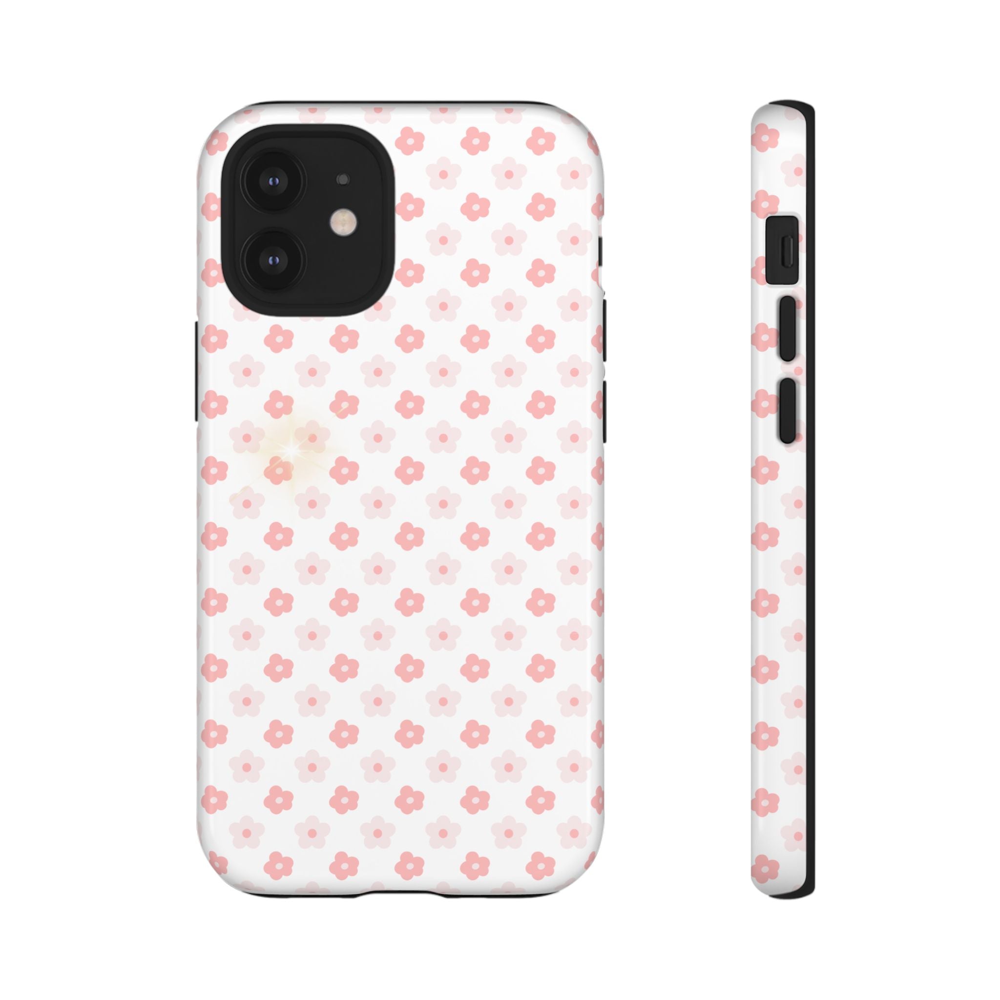 Pink Cherry Blossom Tough Phone Case — Floral Protective iPhone Cover