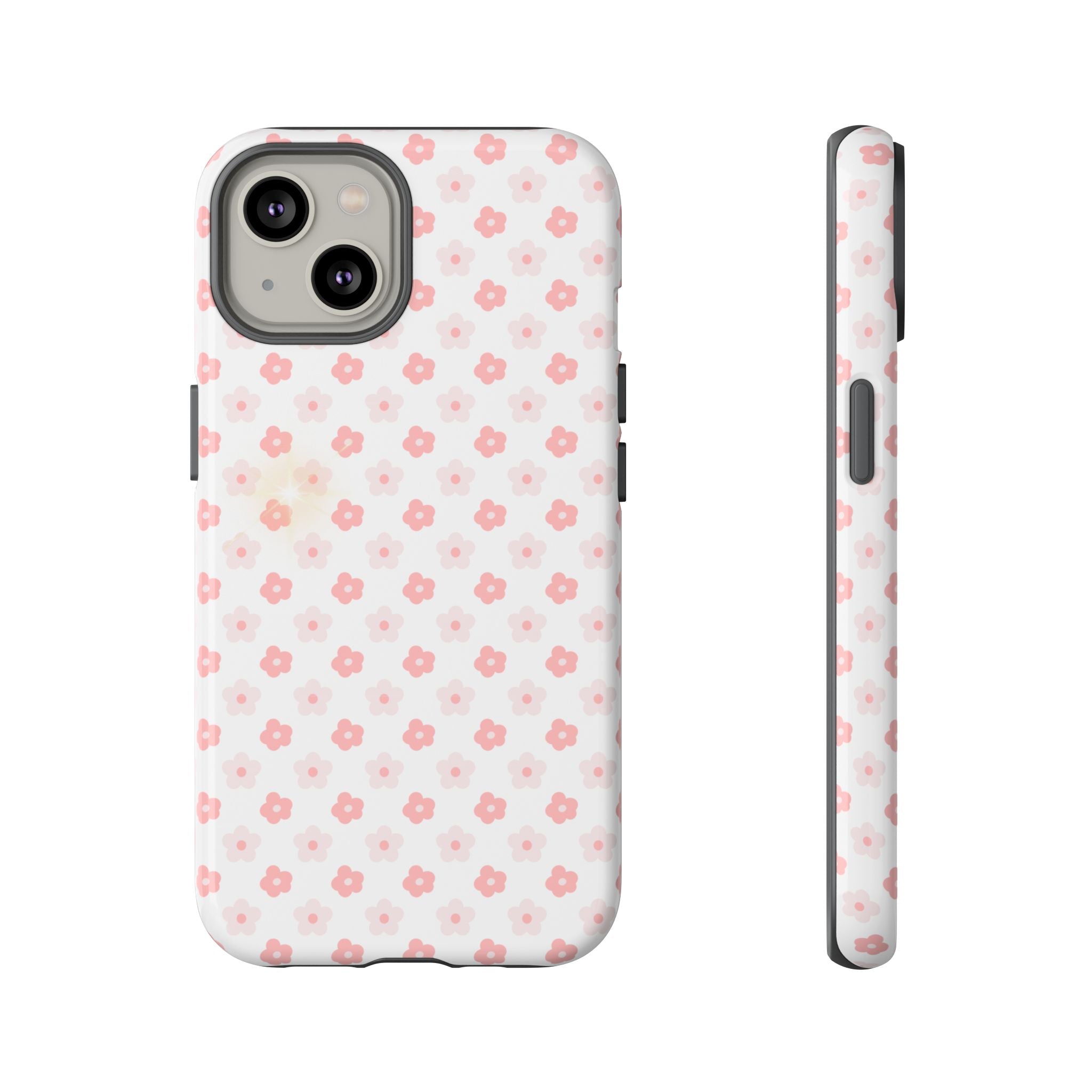 Pink Cherry Blossom Tough Phone Case — Floral Protective iPhone Cover