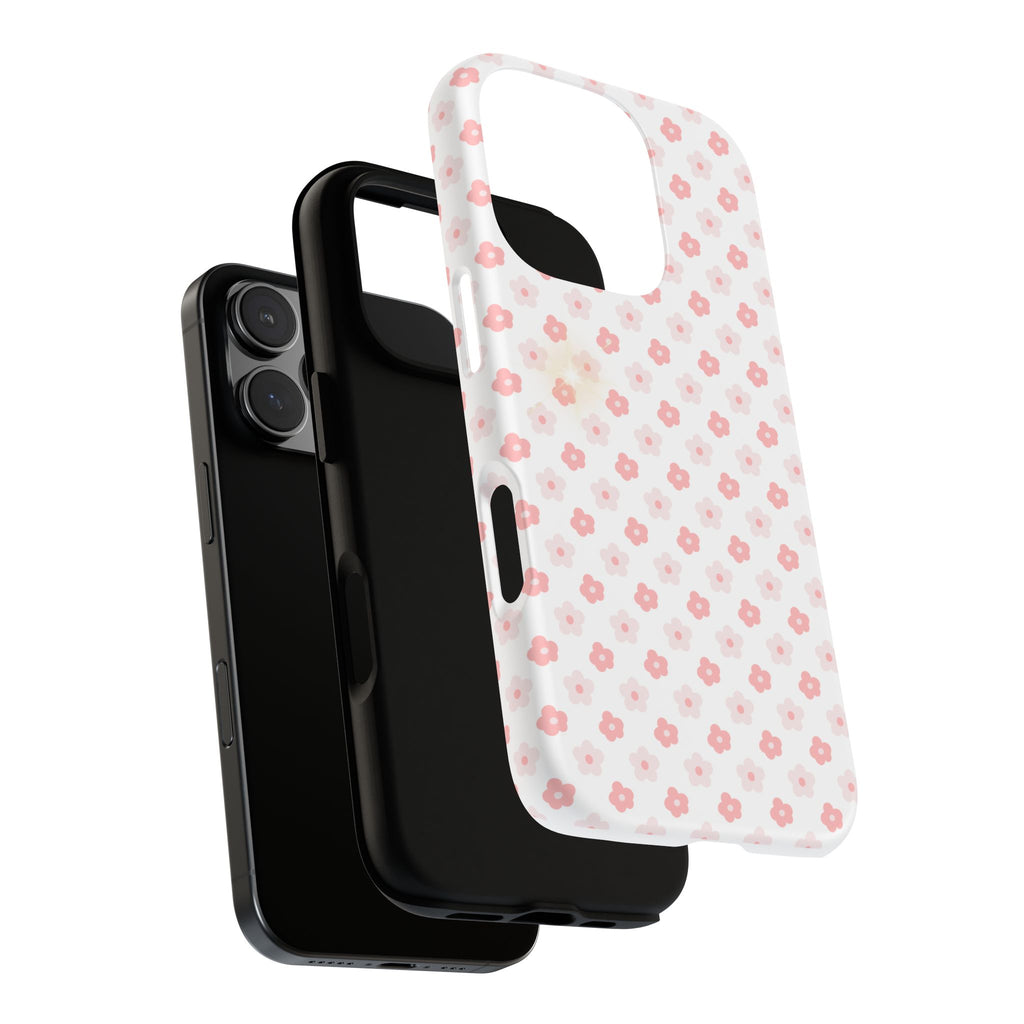 Pink Cherry Blossom Tough Phone Case — Floral Protective iPhone Cover