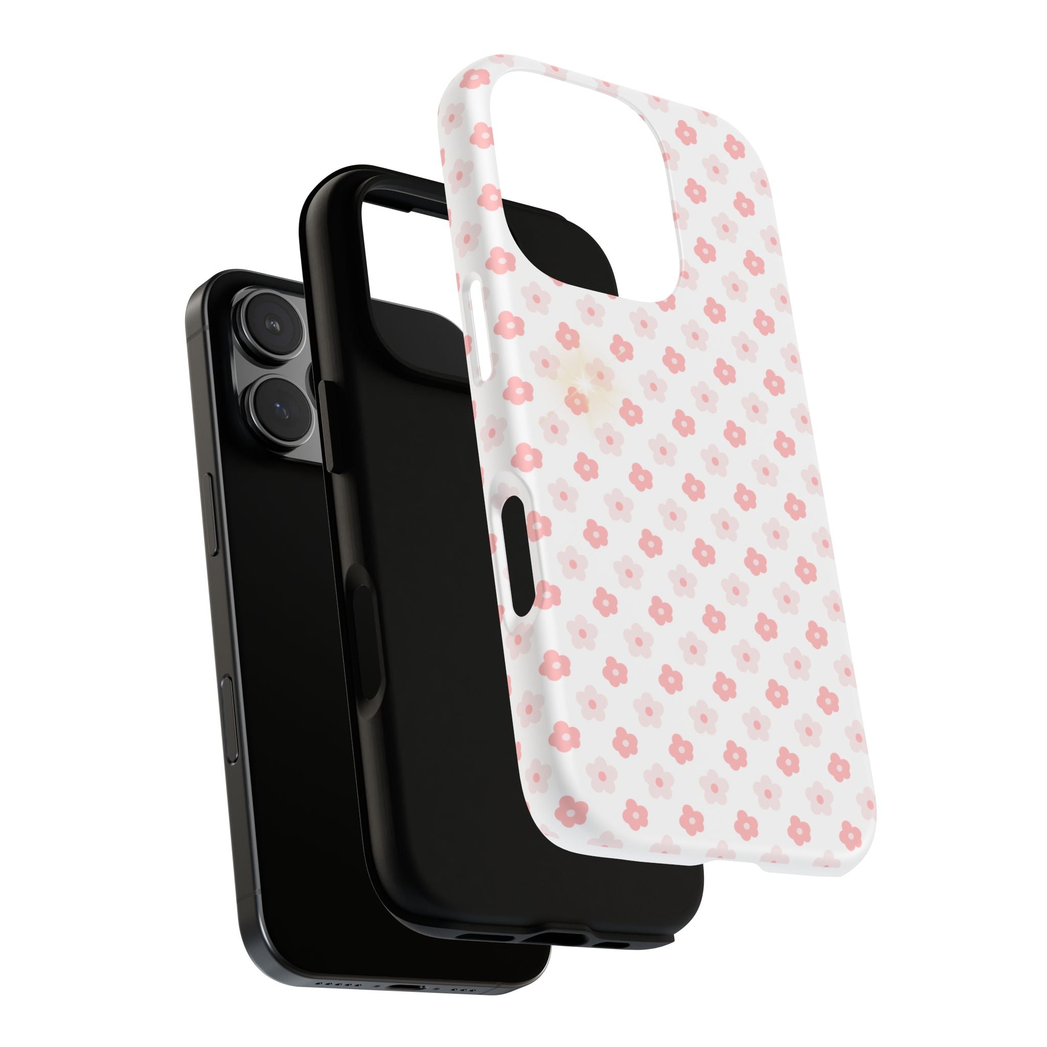 Pink Cherry Blossom Tough Phone Case — Floral Protective iPhone Cover
