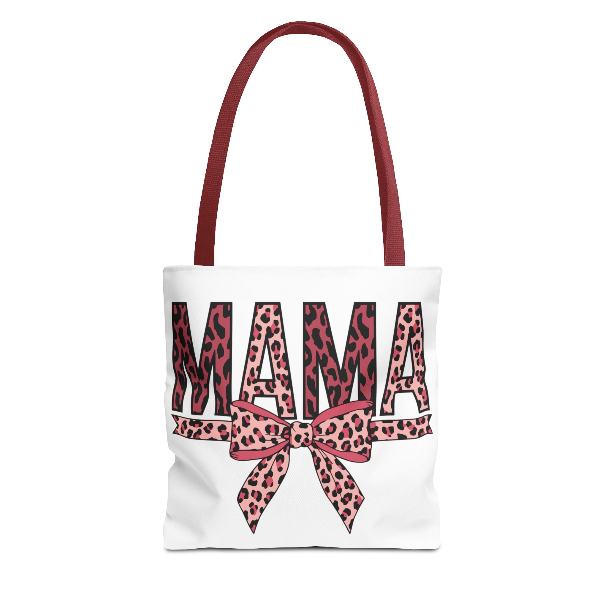 Mama Leopard Print Tote Bag — Pink Bow Mothers Day Gift
