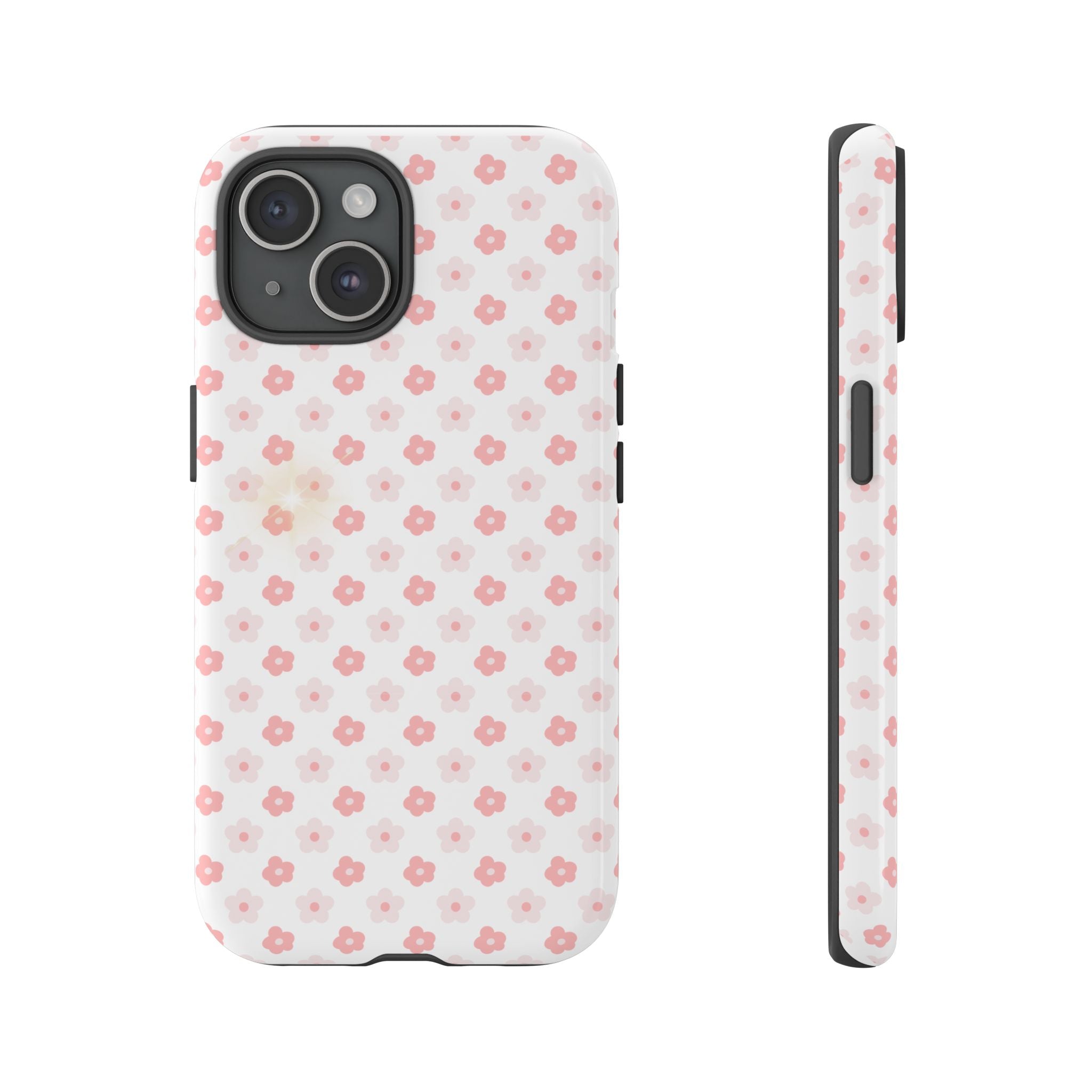 Pink Cherry Blossom Tough Phone Case — Floral Protective iPhone Cover