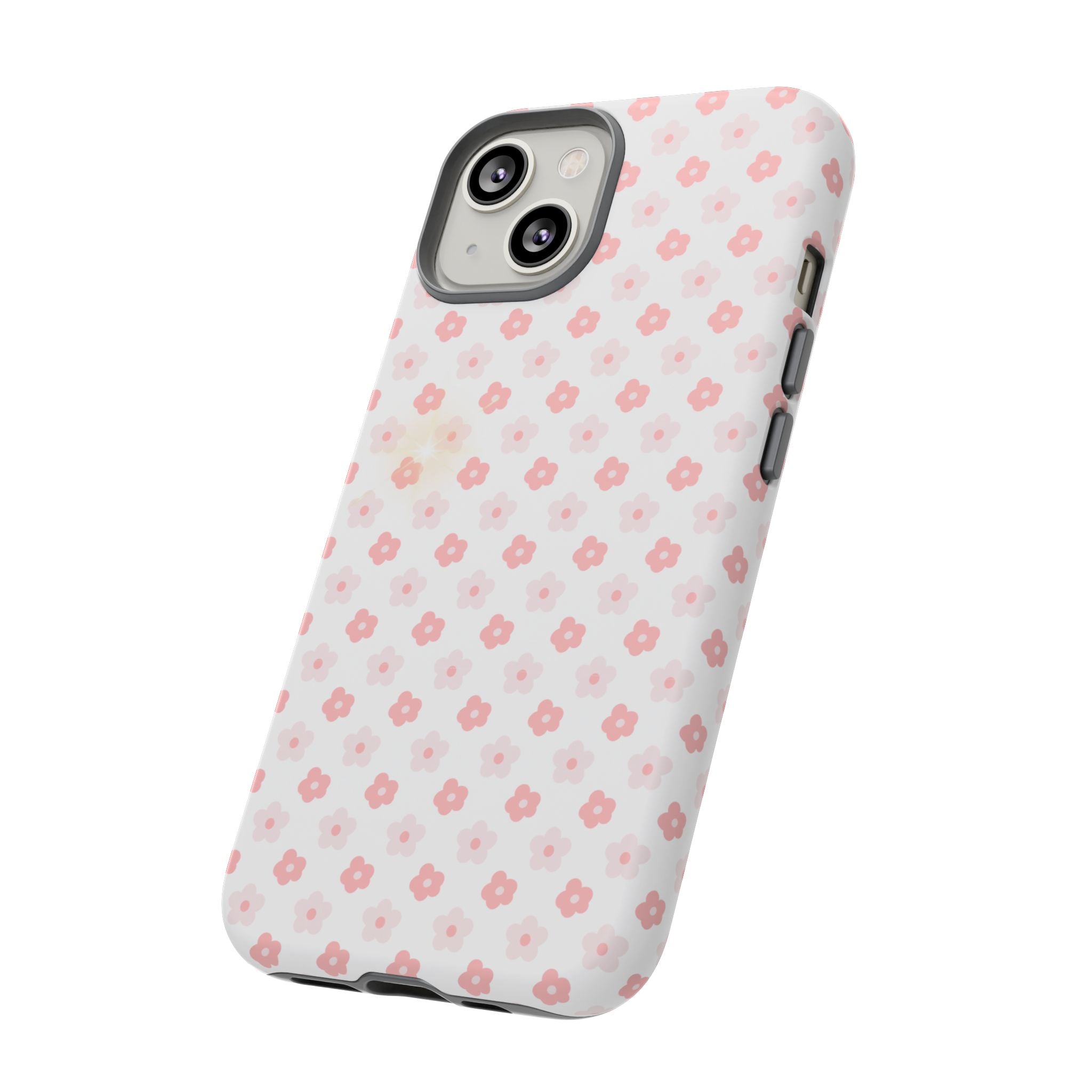 Pink Cherry Blossom Tough Phone Case — Floral Protective iPhone Cover