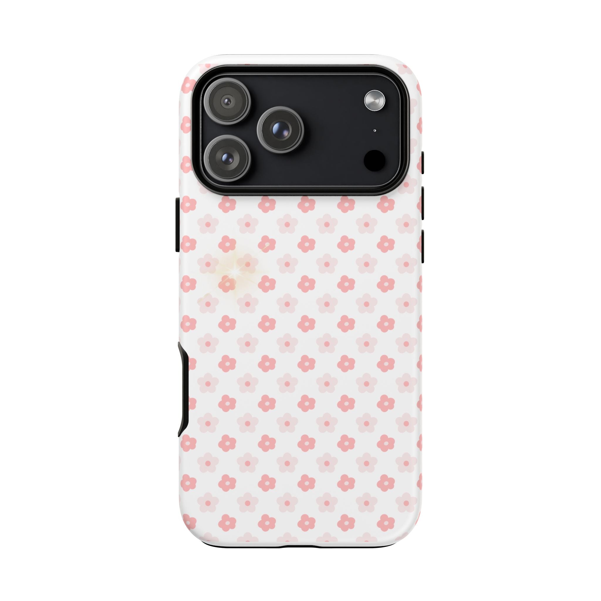 Pink Cherry Blossom Tough Phone Case — Floral Protective iPhone Cover