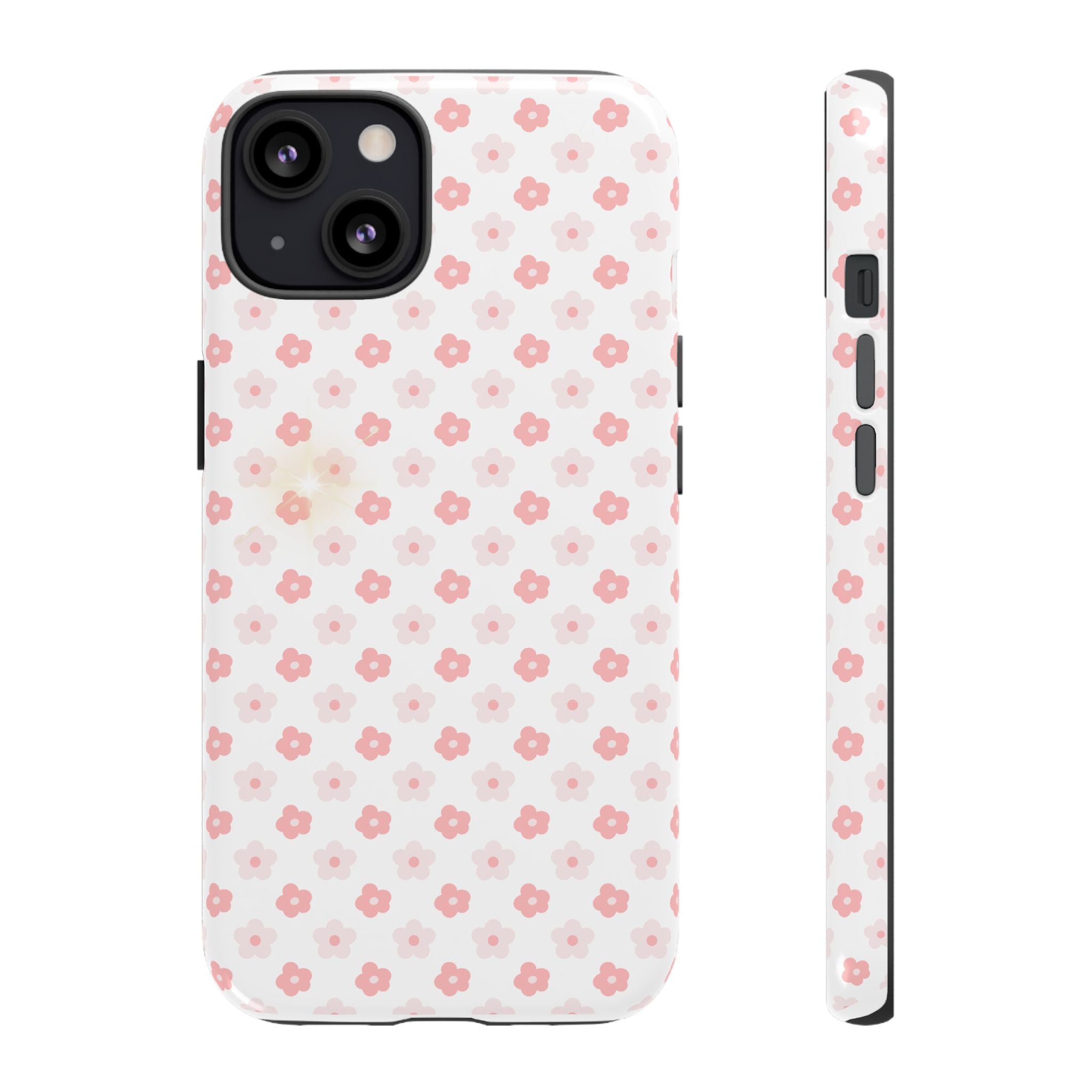Pink Cherry Blossom Tough Phone Case — Floral Protective iPhone Cover