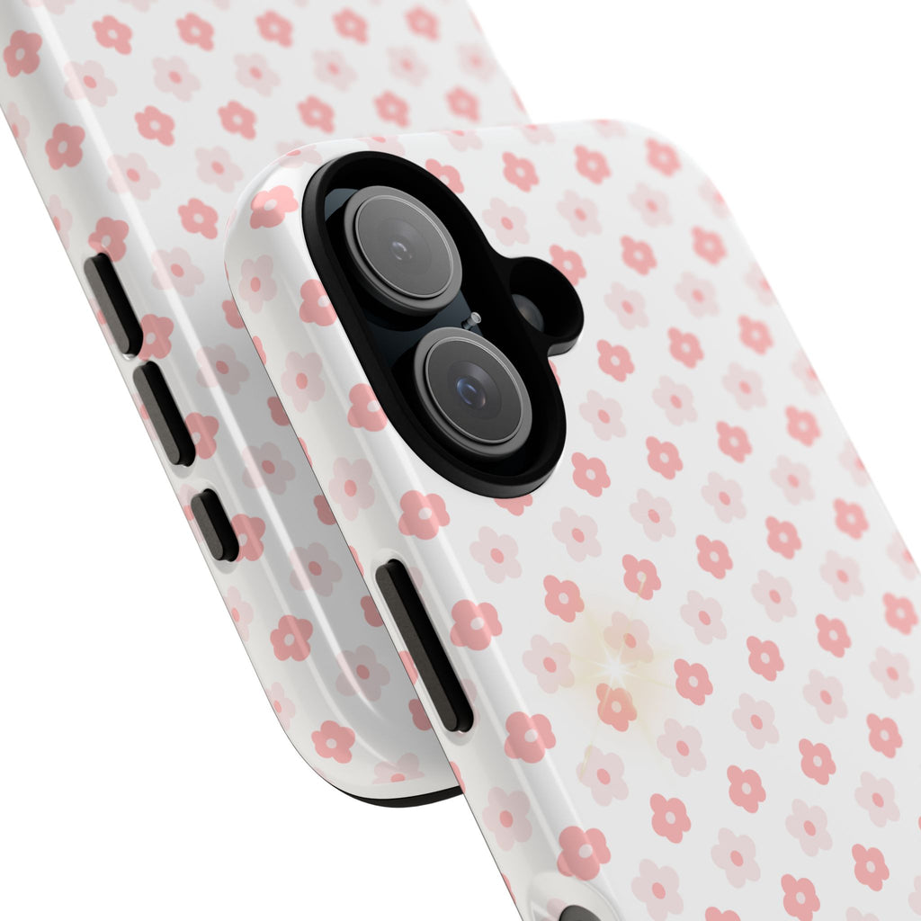 Pink Cherry Blossom Tough Phone Case — Floral Protective iPhone Cover