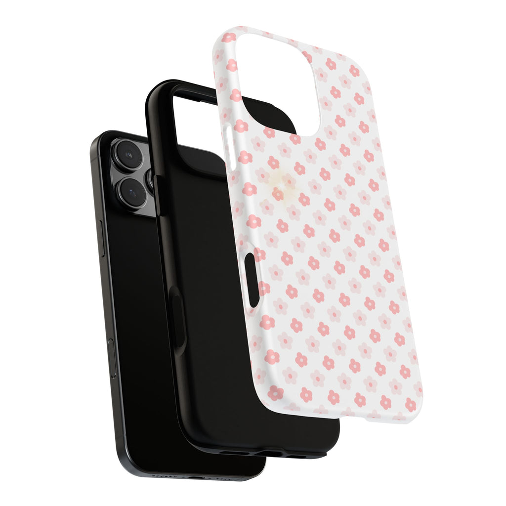 Pink Cherry Blossom Tough Phone Case — Floral Protective iPhone Cover