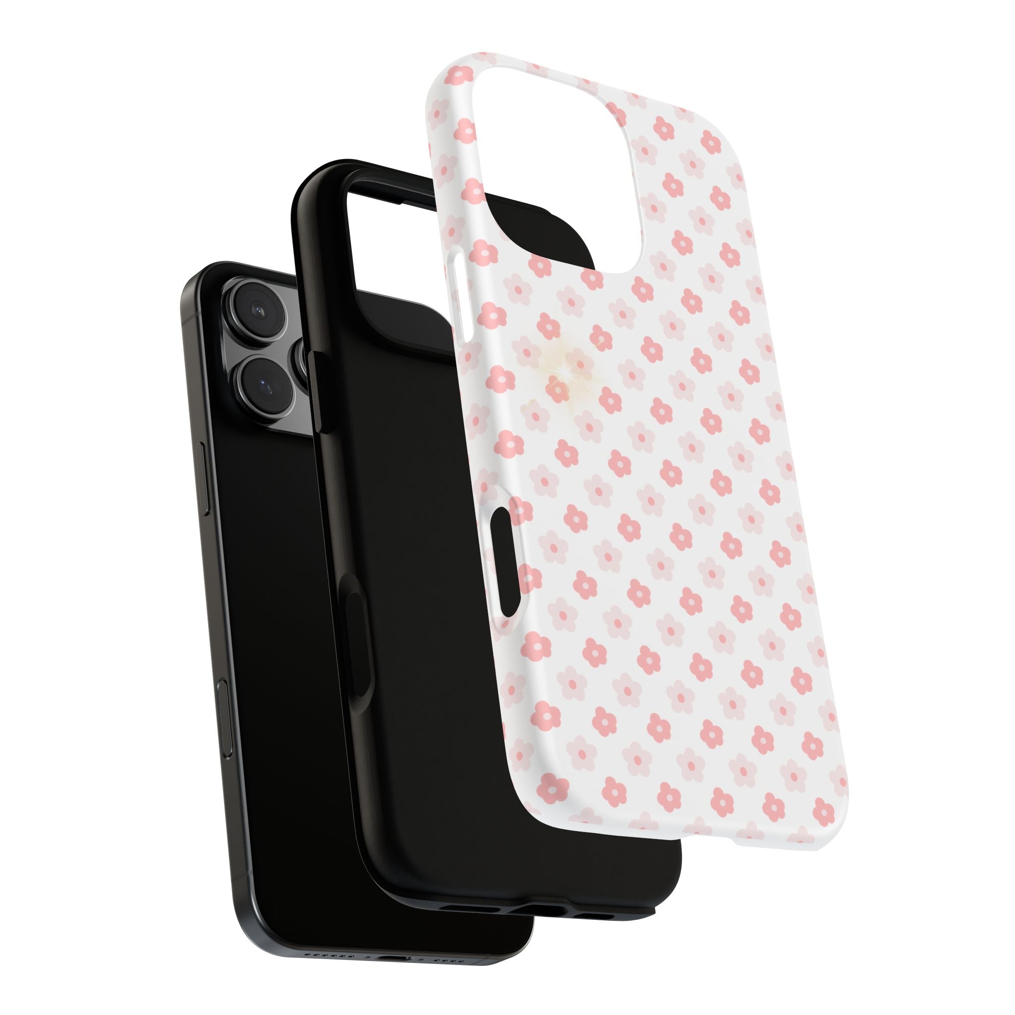 Pink Cherry Blossom Tough Phone Case — Floral Protective iPhone Cover
