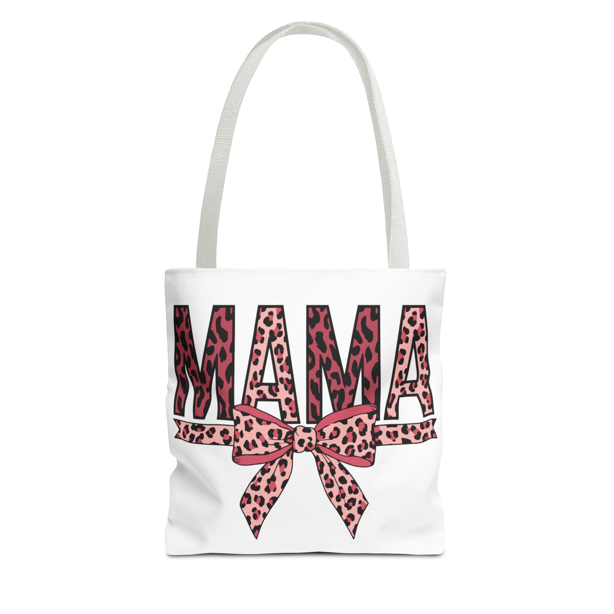 Mama Leopard Print Tote Bag — Pink Bow Mothers Day Gift