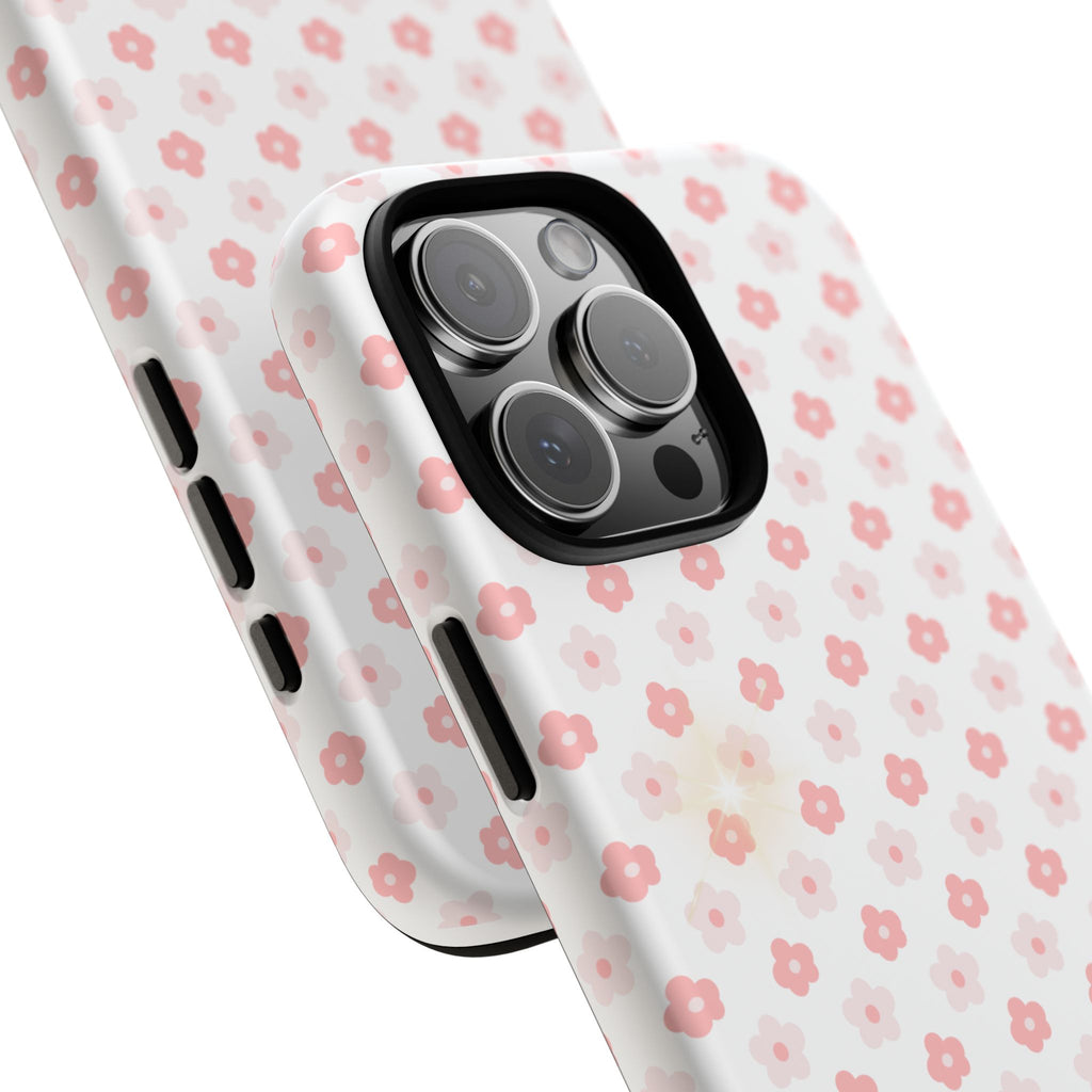 Pink Cherry Blossom Tough Phone Case — Floral Protective iPhone Cover